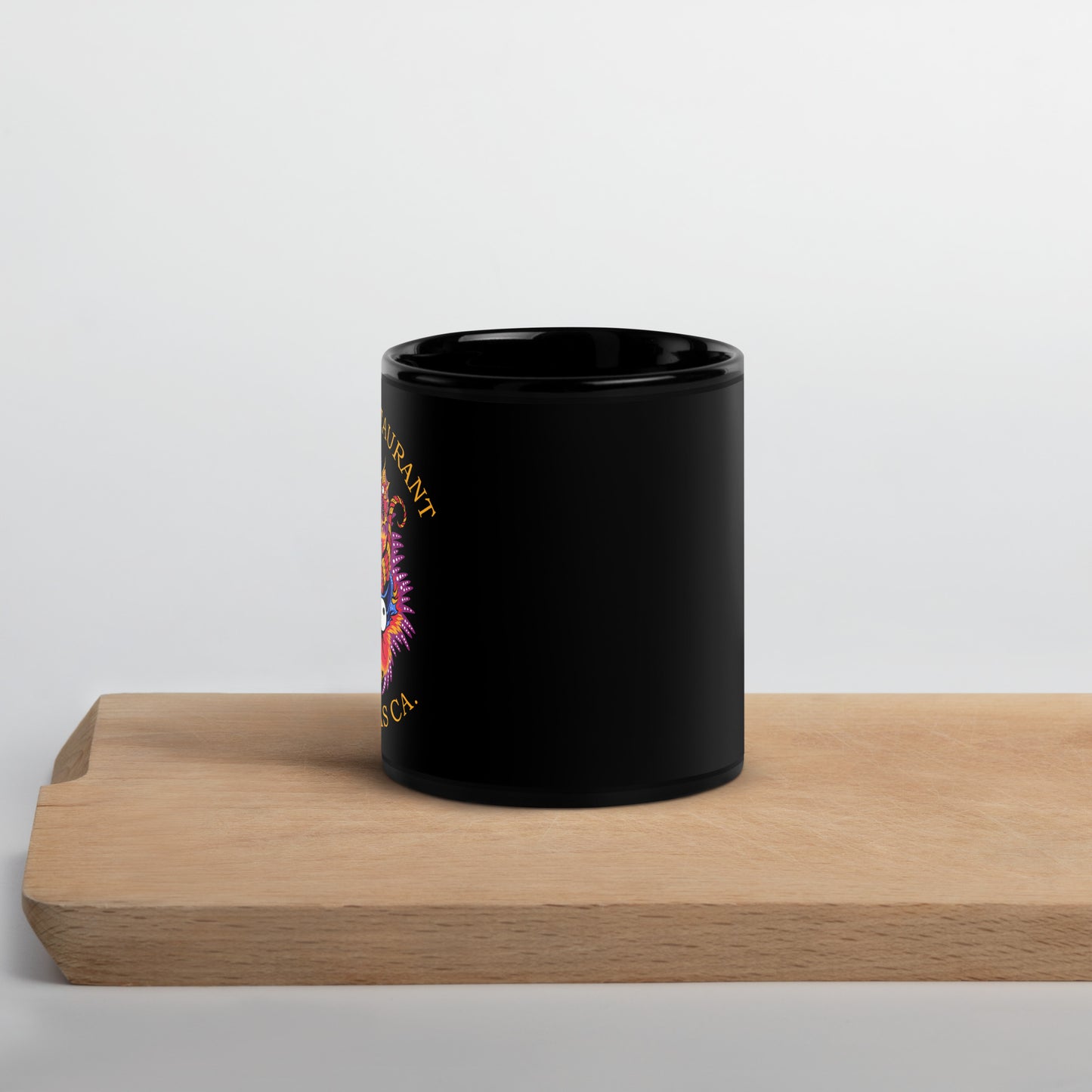 Diablada Blue/Orange - Black Glossy Mug