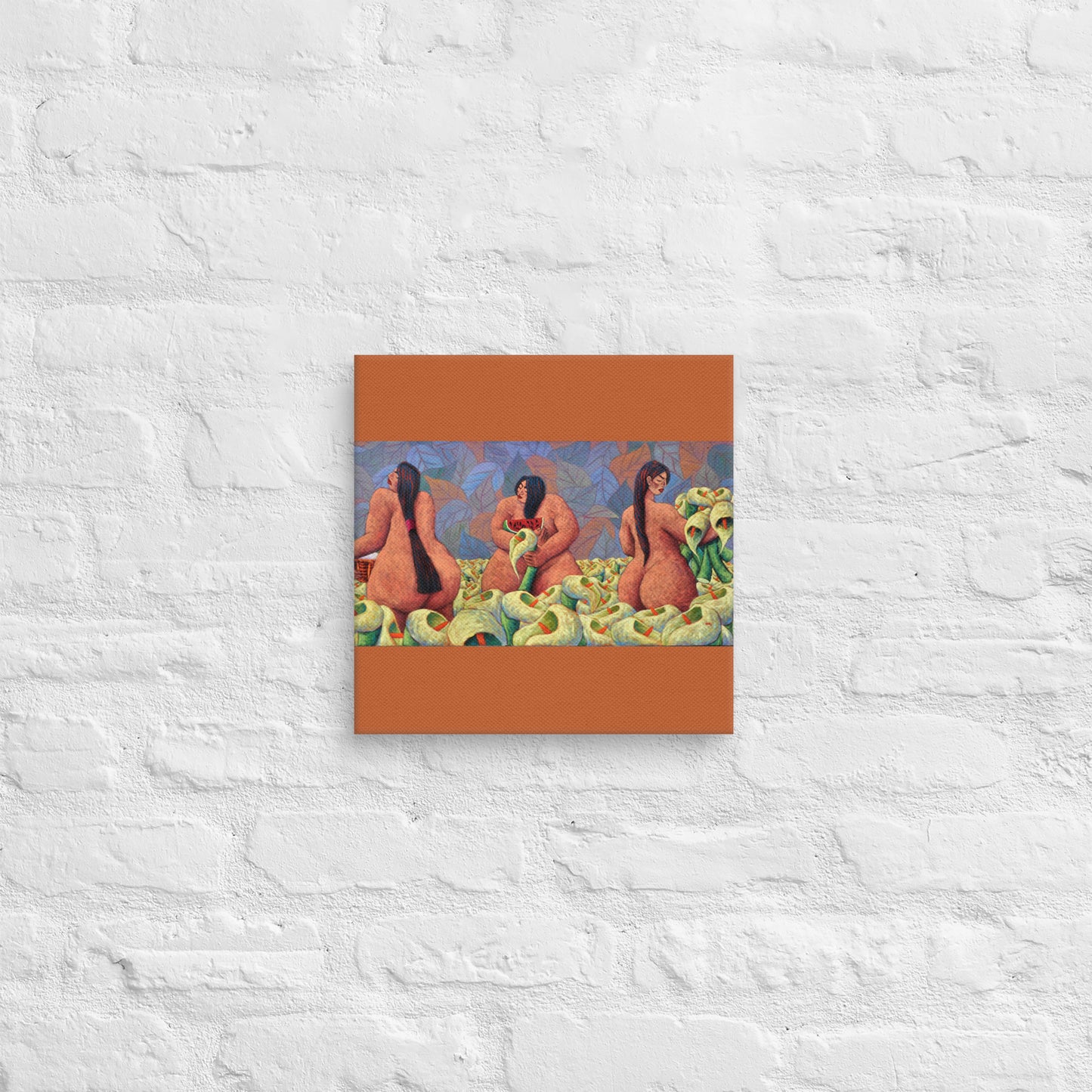 Mujeres Con Calas Canvas Print