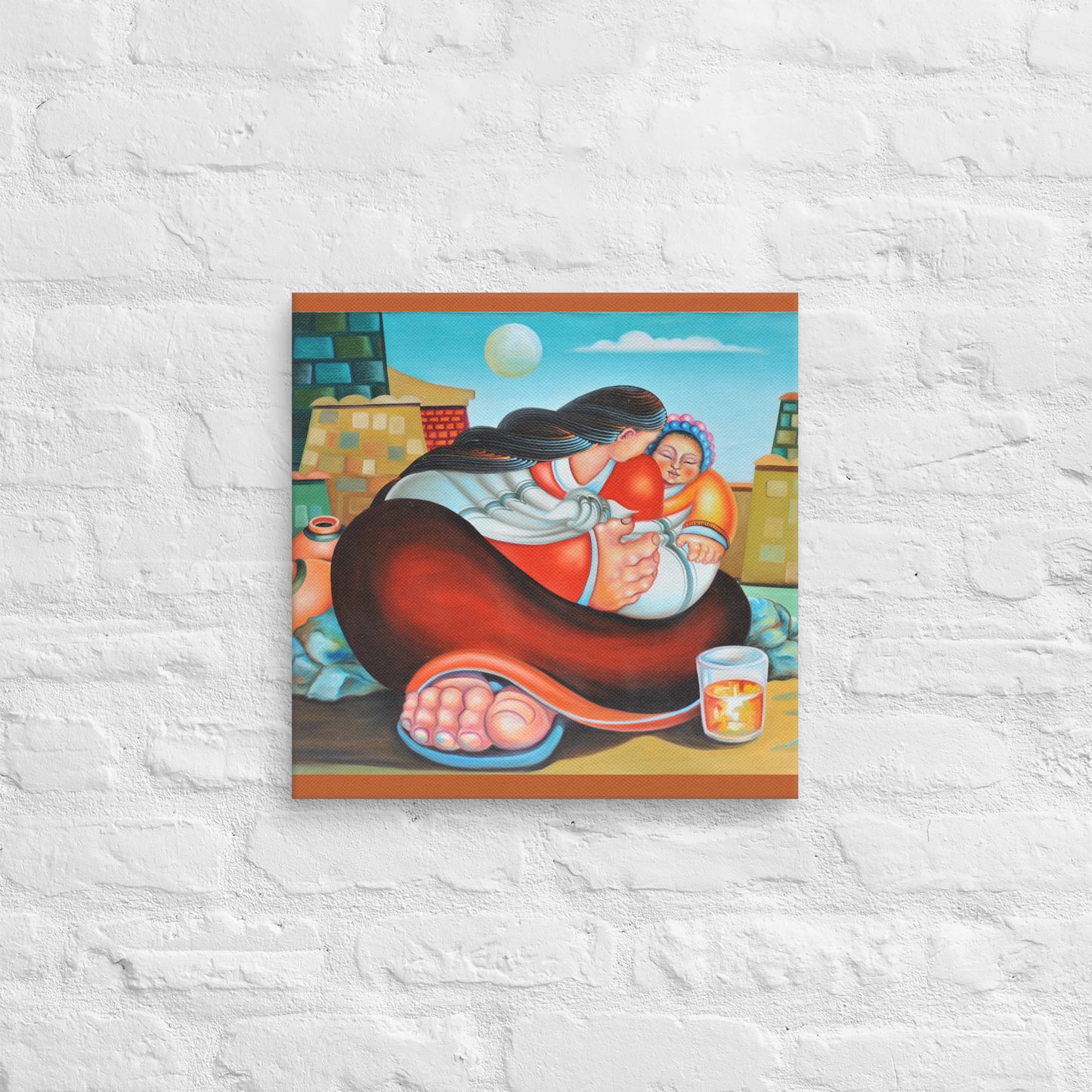 Mother & Son Canvas Print