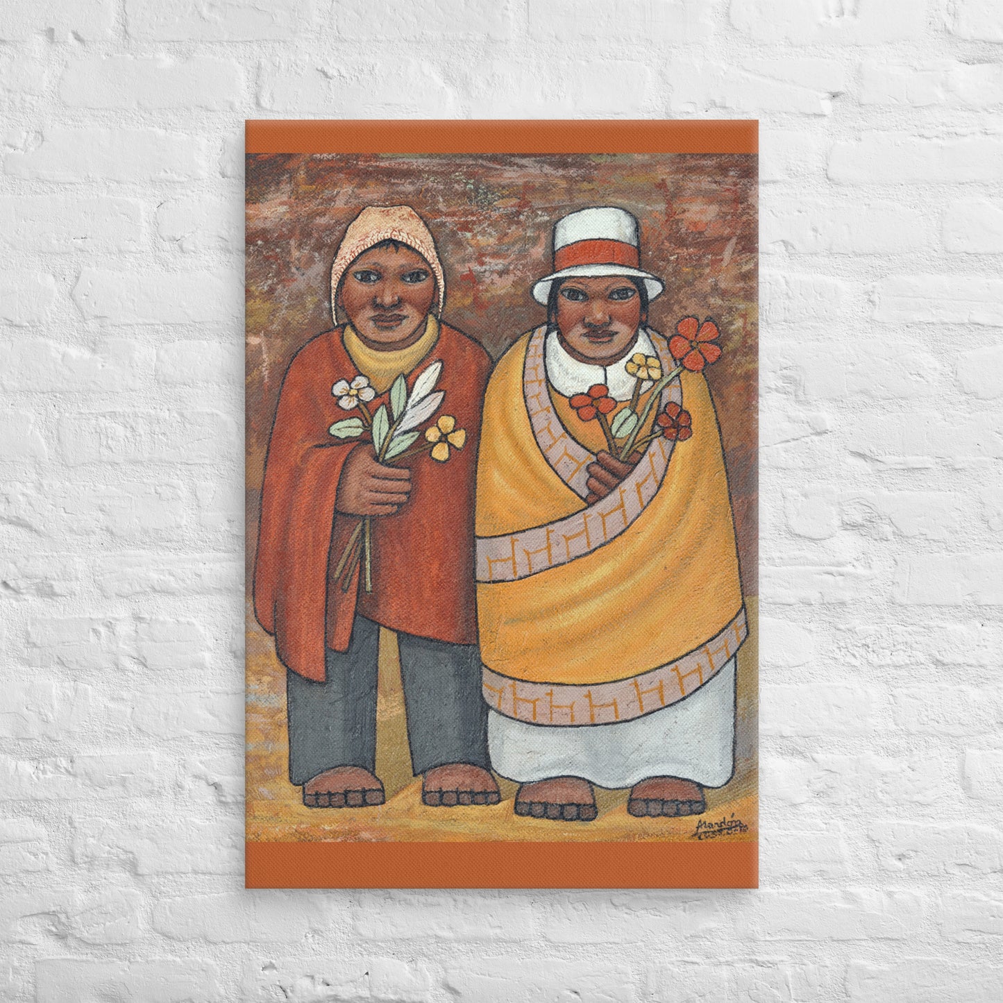 Hombre y Mujer Canvas Print