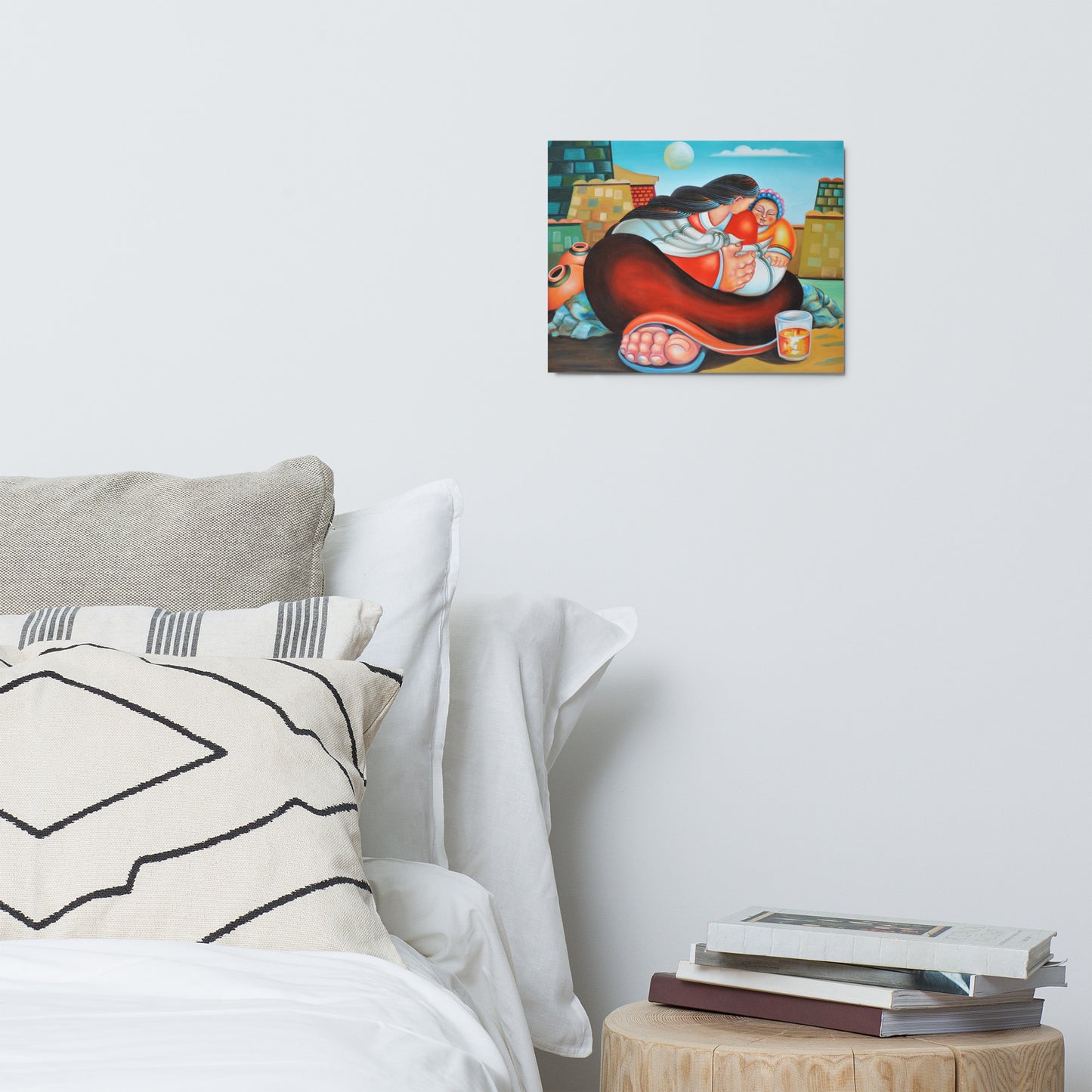 Mother & Son - Metal print