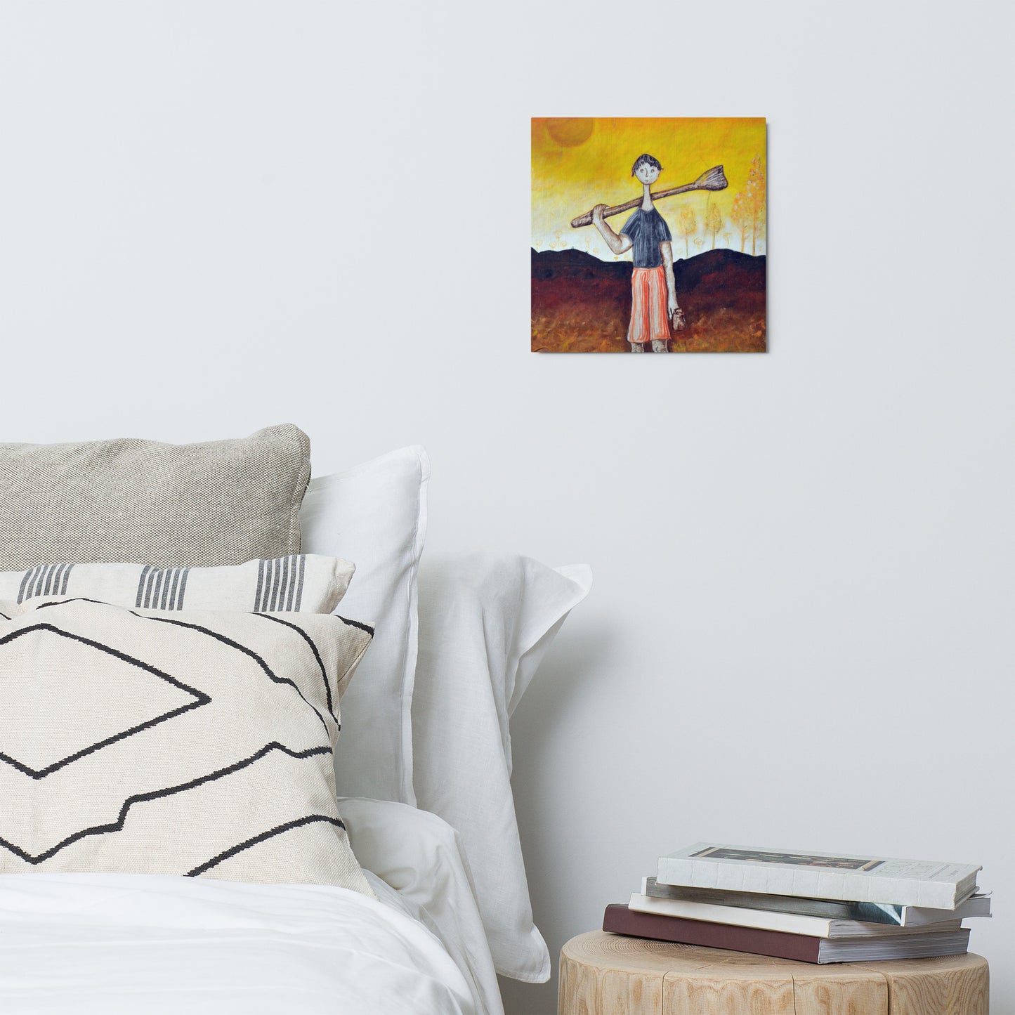 Boy & Sun - Metal prints