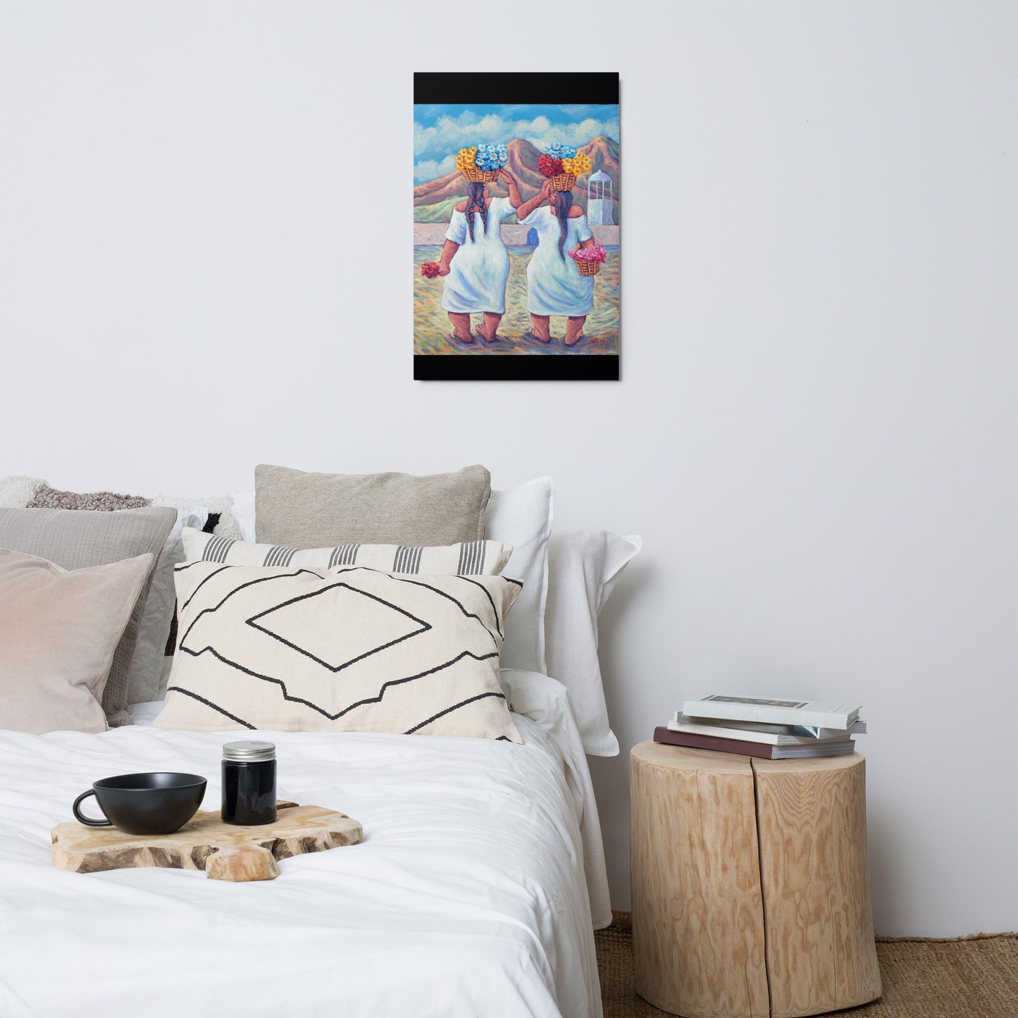 Las Floristas - Metal prints