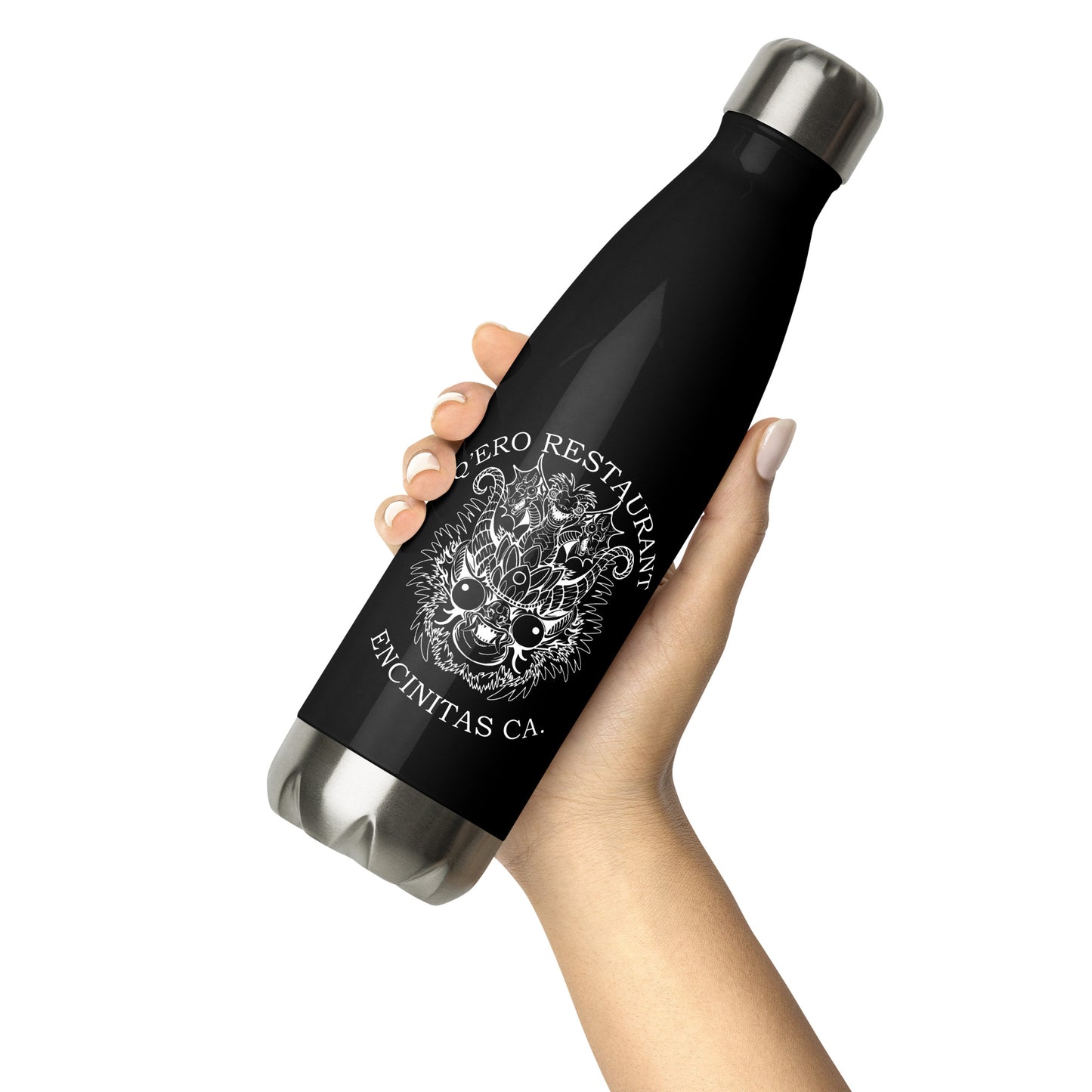 Diablada White Outline - Stainless Steel Water Bottle