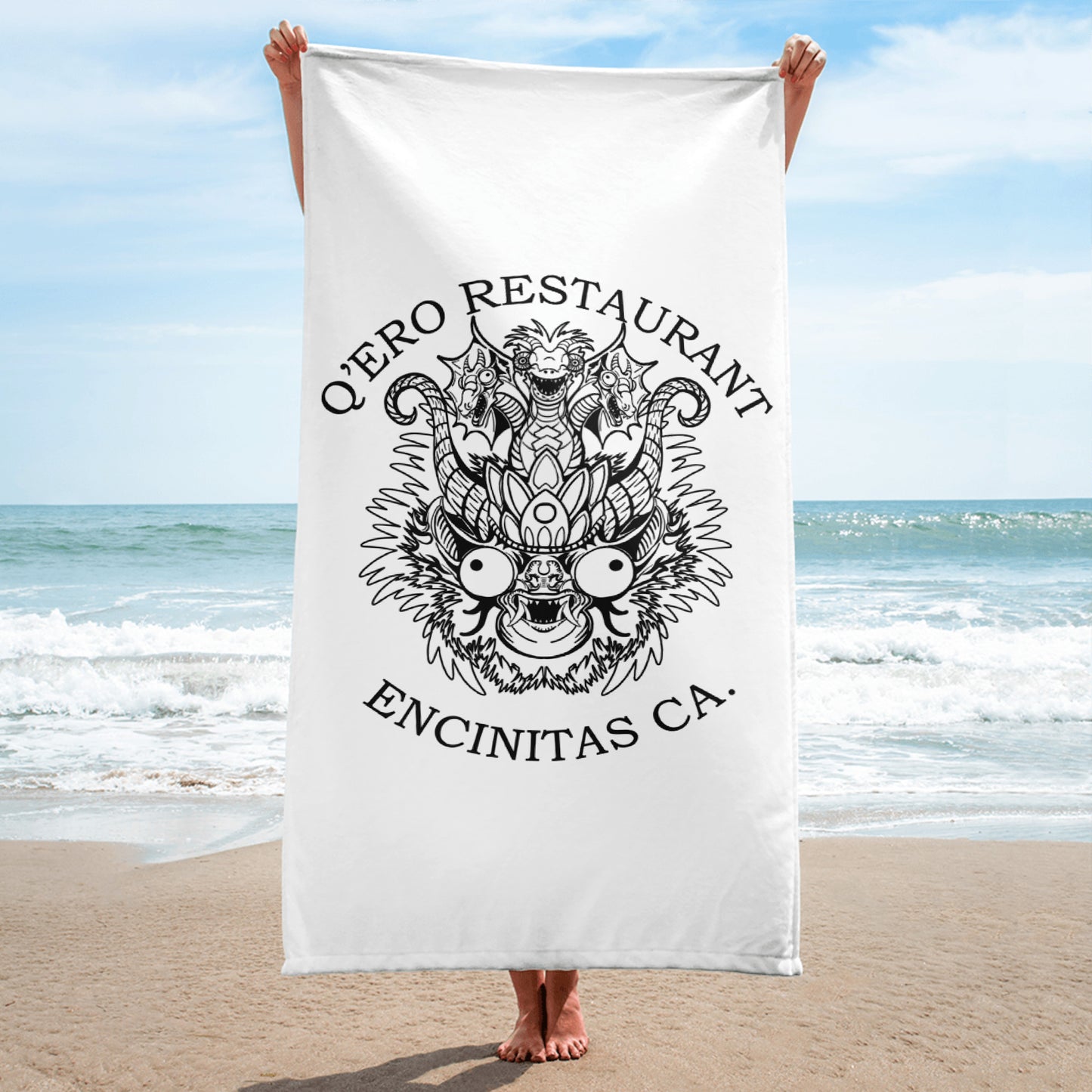 Diablada Black Outline - Towel