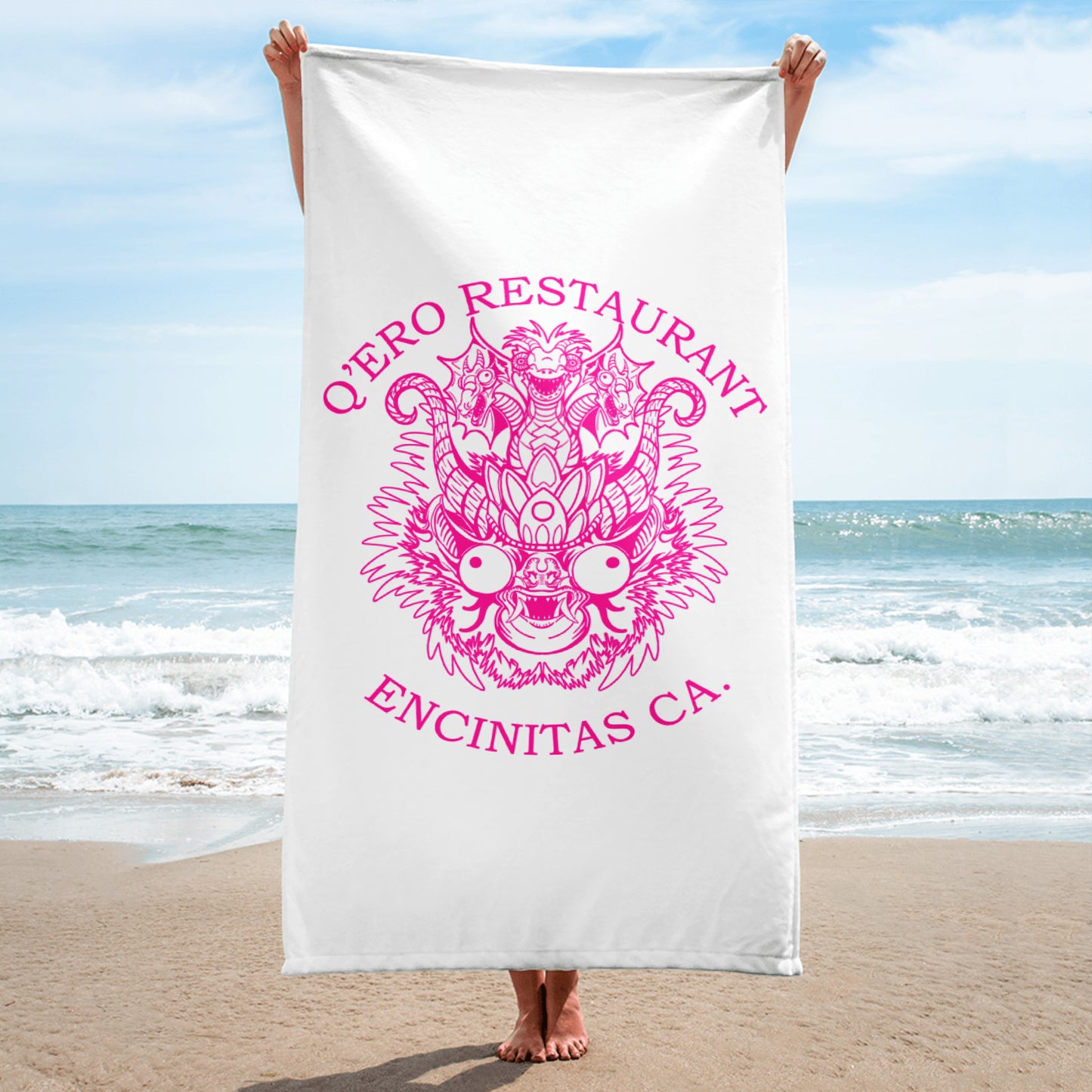 Diablada Pink Outline - Towel