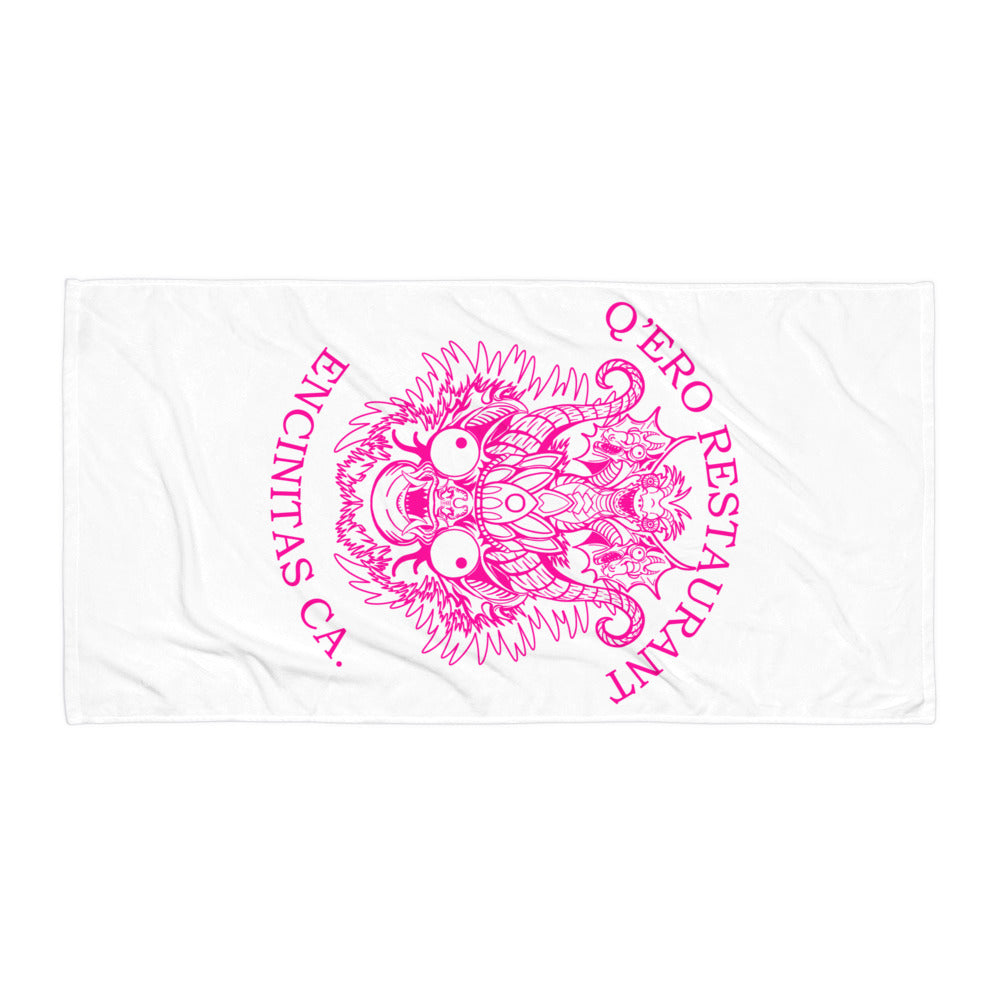 Diablada Pink Outline - Towel