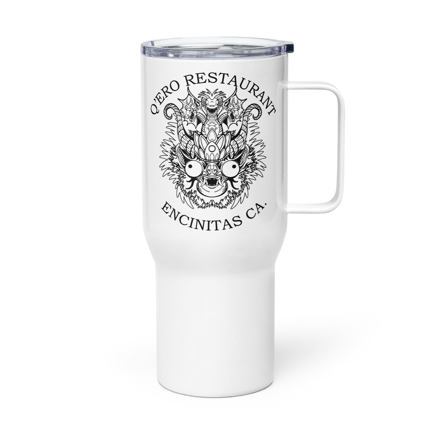 Diablada Black Outline - Travel mug with a handle