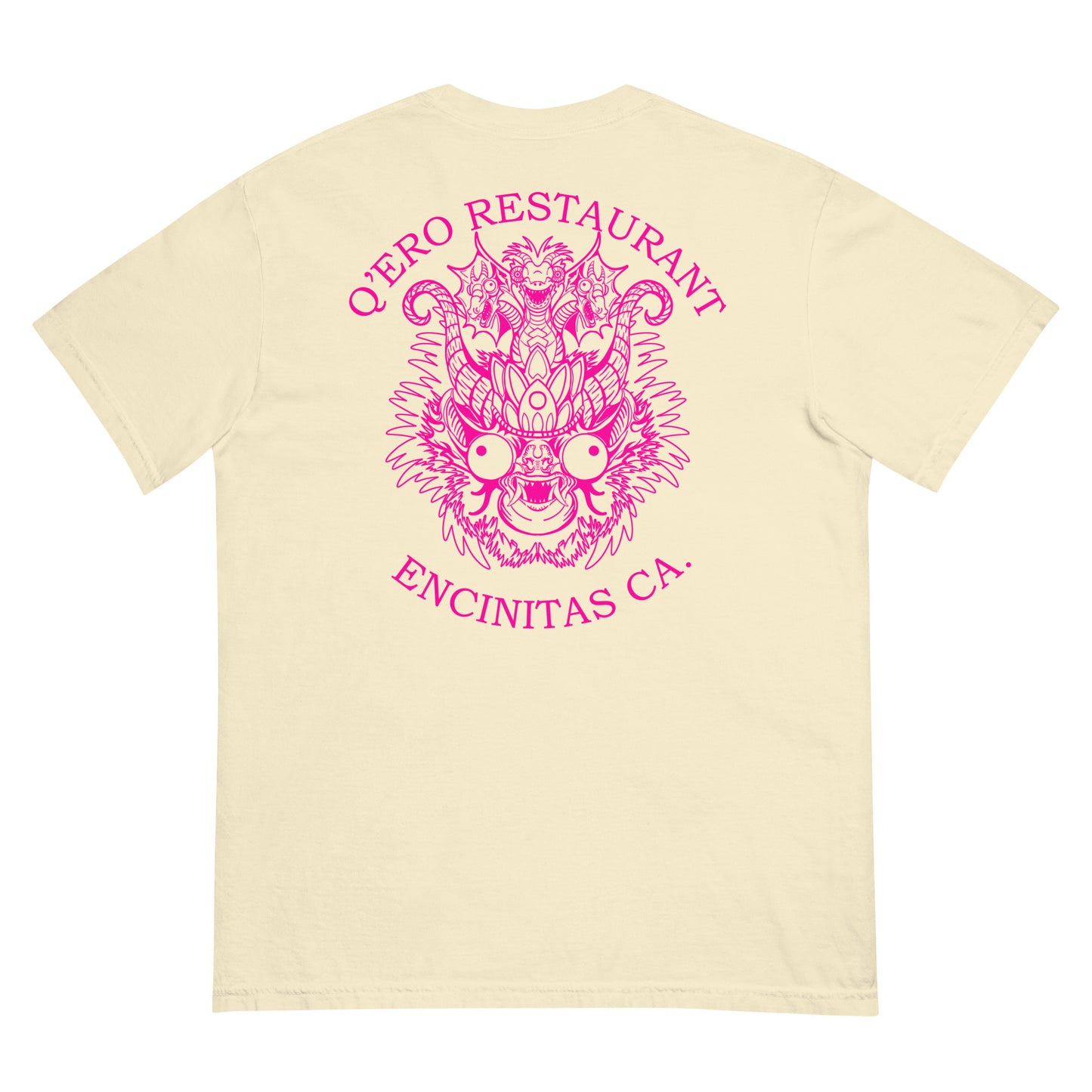 Diablada Pink Outline - Heavyweight T-shirt