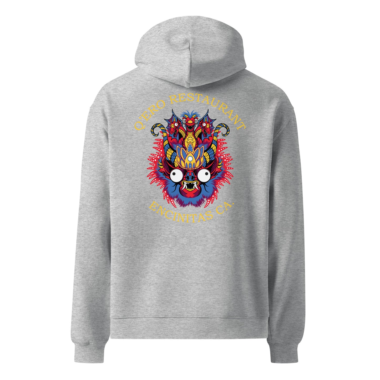 Diablada Red/Yellow -Thick No-Drawstring Oversized Hoodie
