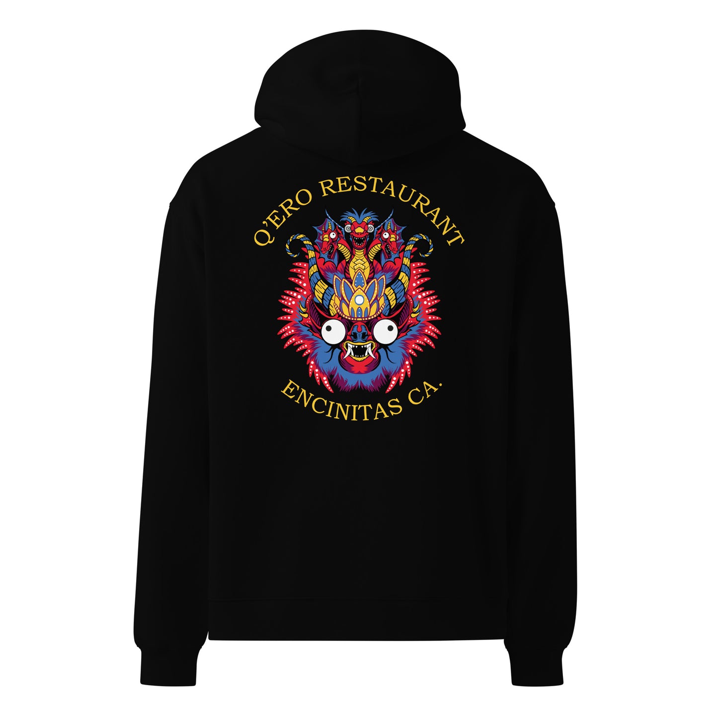 Diablada Red/Yellow -Thick No-Drawstring Oversized Hoodie