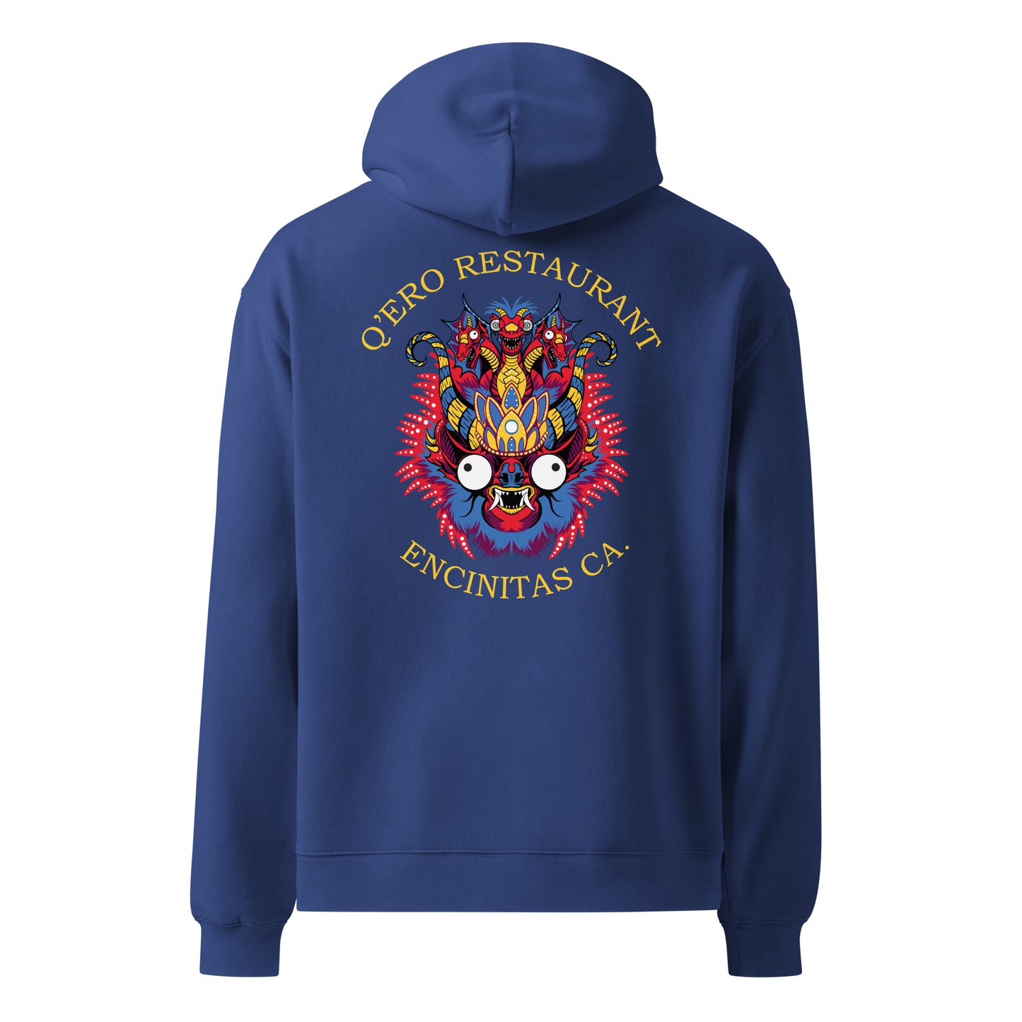 Diablada Red/Yellow -Thick No-Drawstring Oversized Hoodie