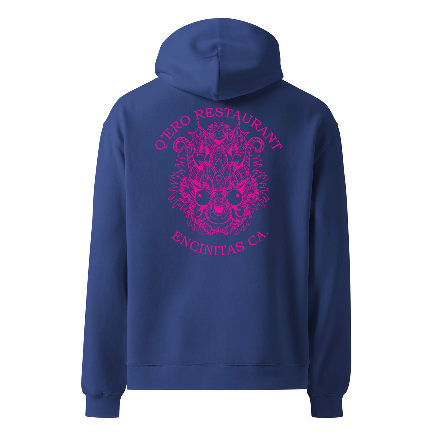Diablada Pink Outline - Thick No-Drawstring Oversized Hoodie