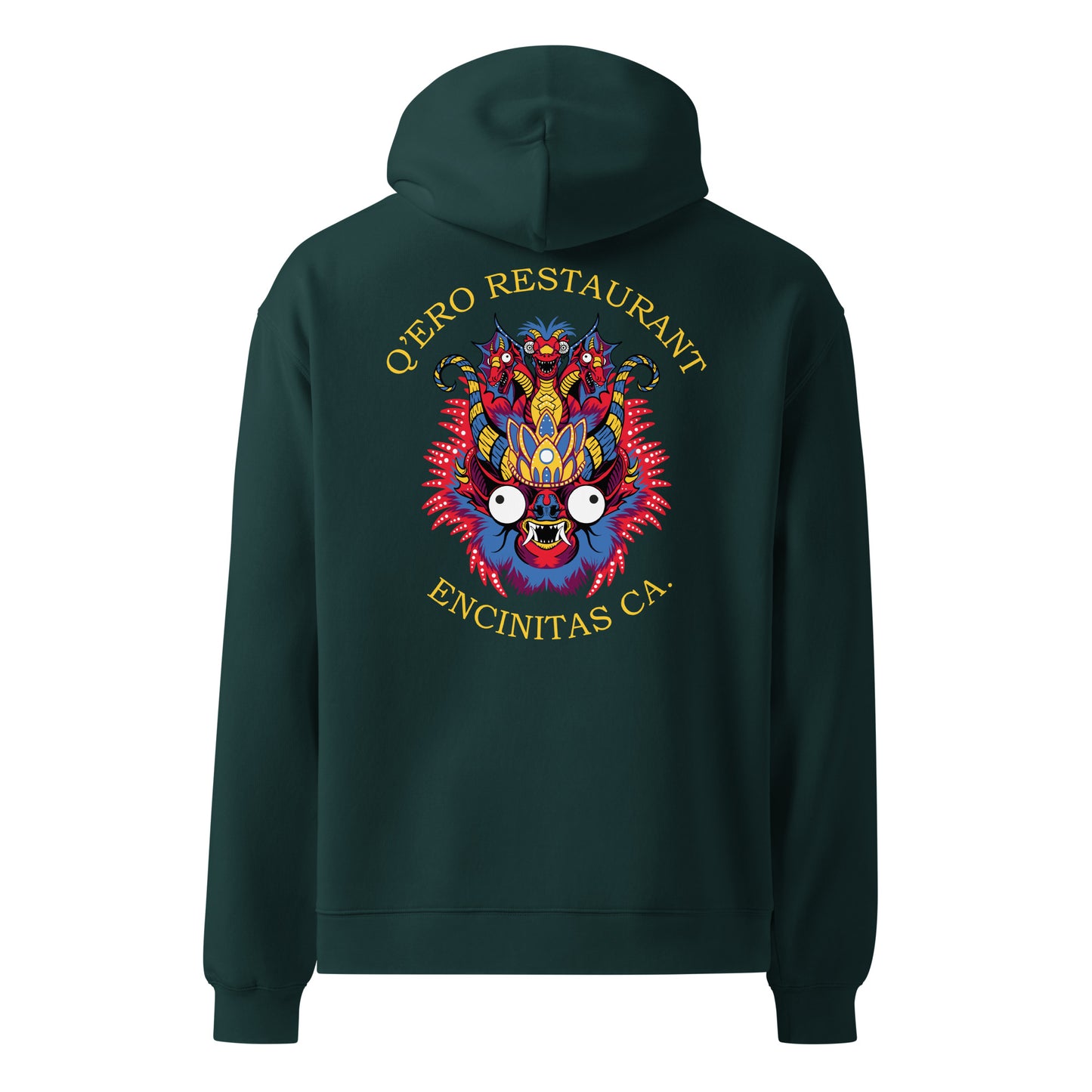 Diablada Red/Yellow -Thick No-Drawstring Oversized Hoodie