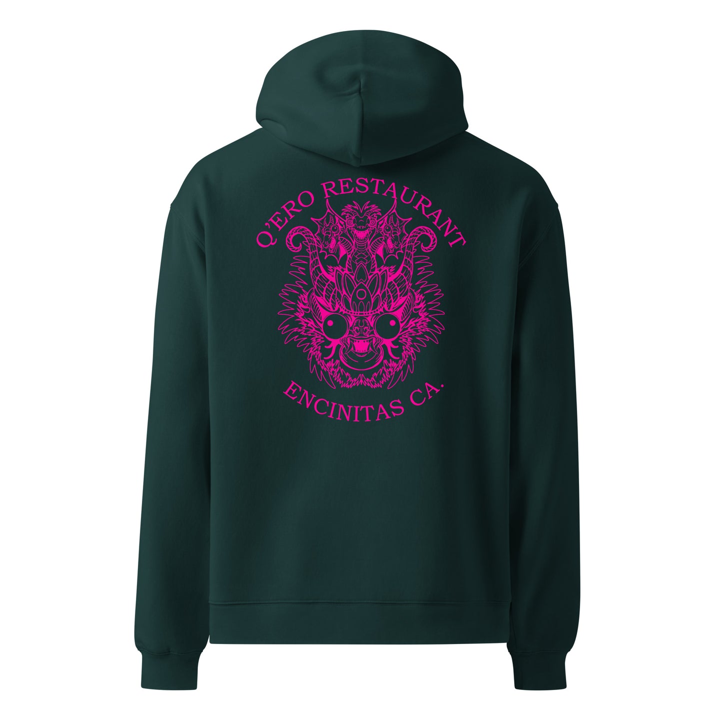 Diablada Pink Outline - Thick No-Drawstring Oversized Hoodie