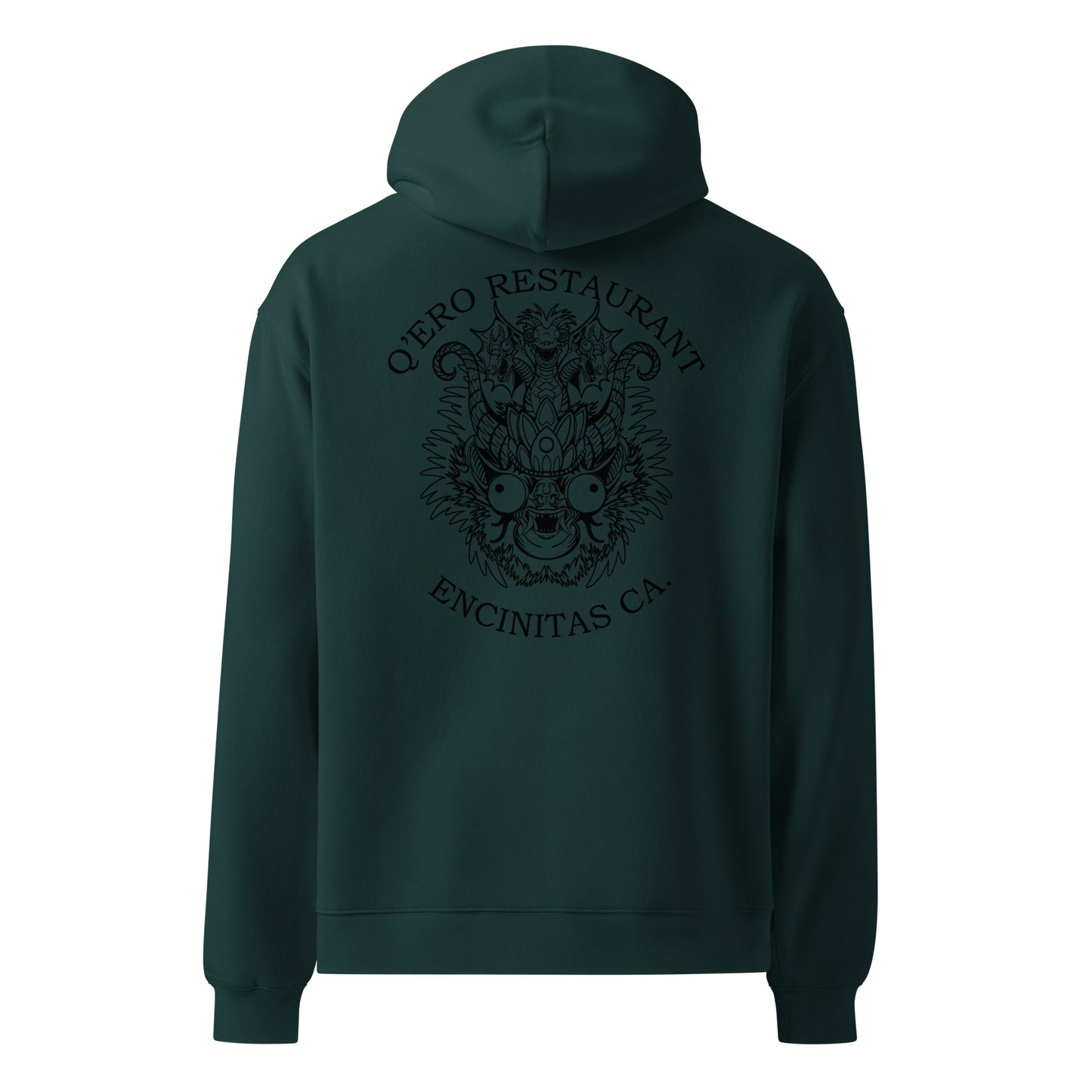Diablada Black Outline - Thick No-Drawstring Oversized Hoodie
