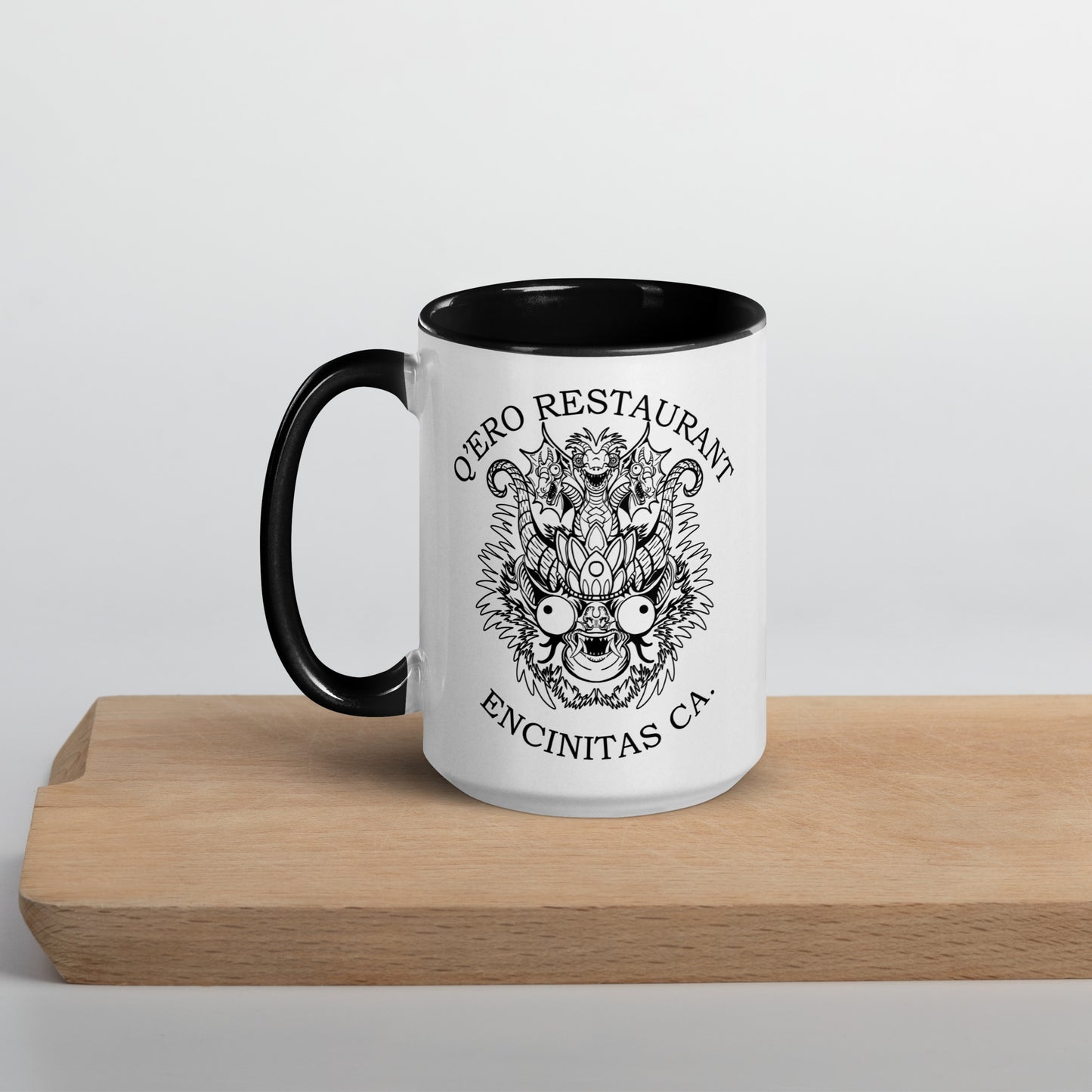 Diablada Black Outline - Mug with Color Inside