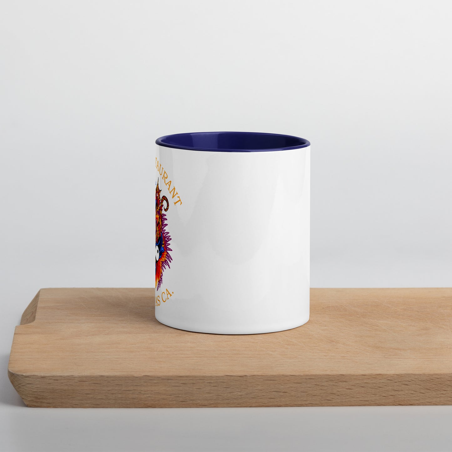 Diablada Blue/Orange Mug with Color Inside