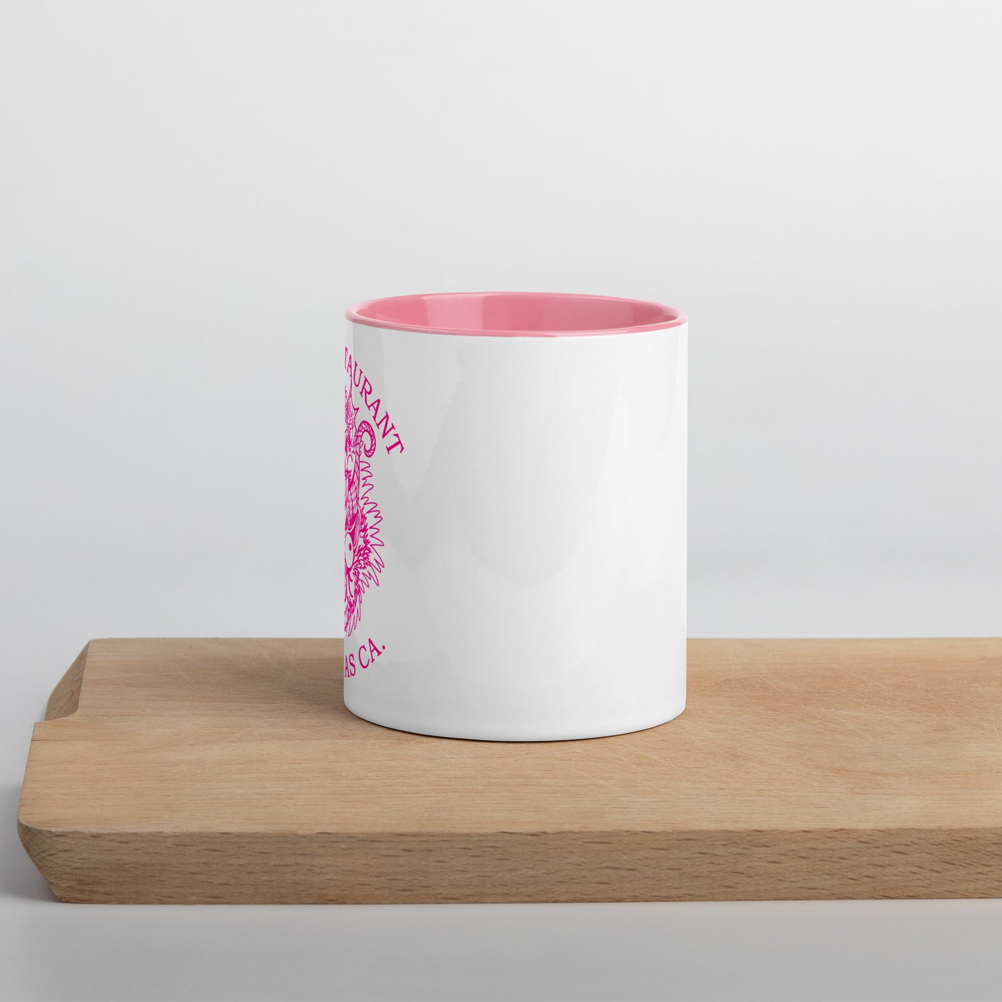 Diablada Pink Outline - Mug with Color Inside
