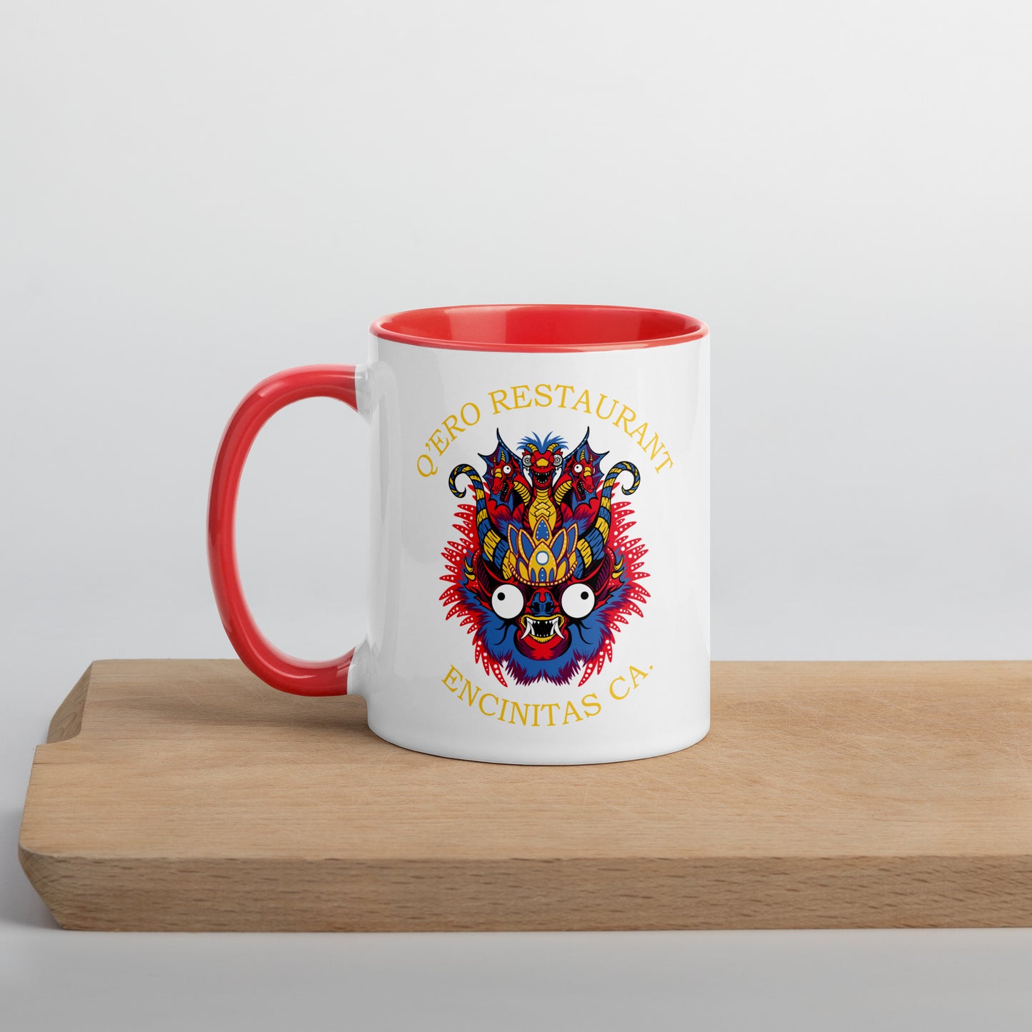 Diablada Red/Yellow Mug with Color Inside