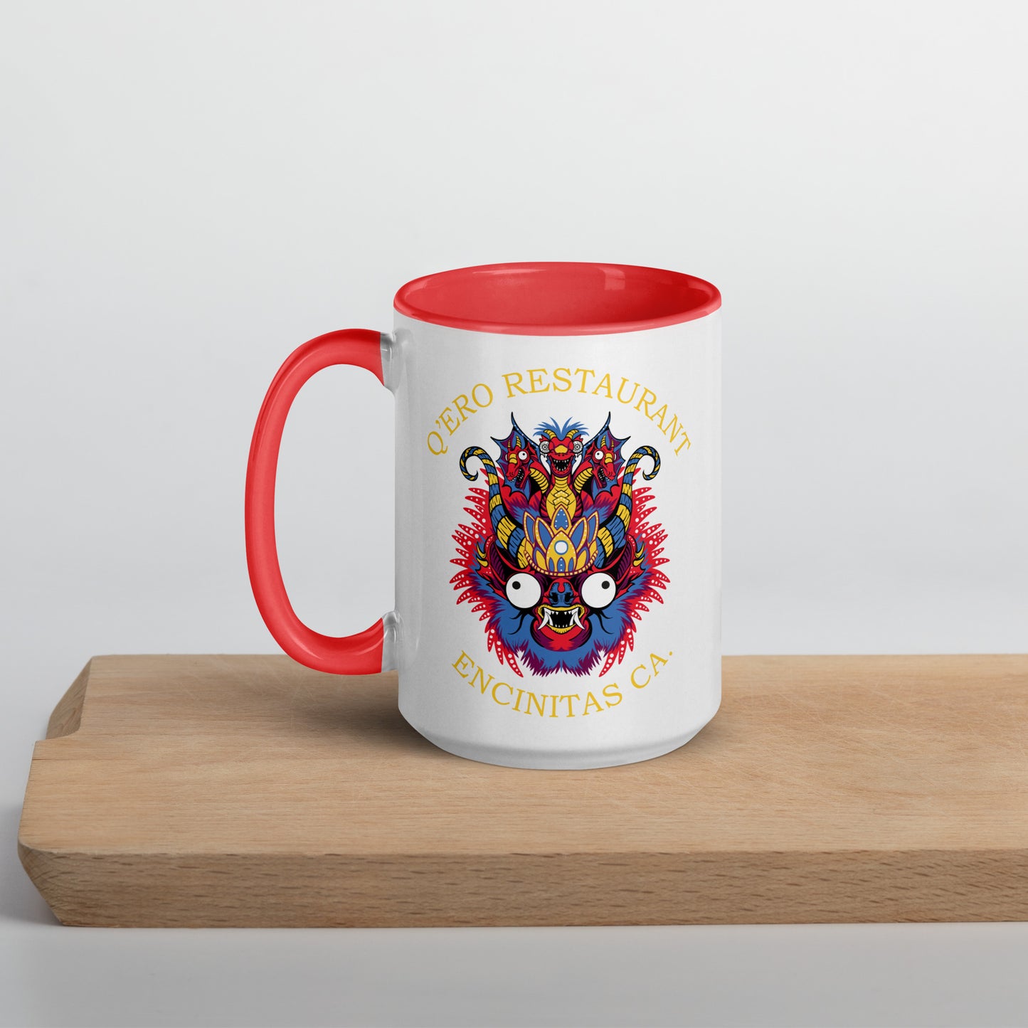 Diablada Red/Yellow Mug with Color Inside