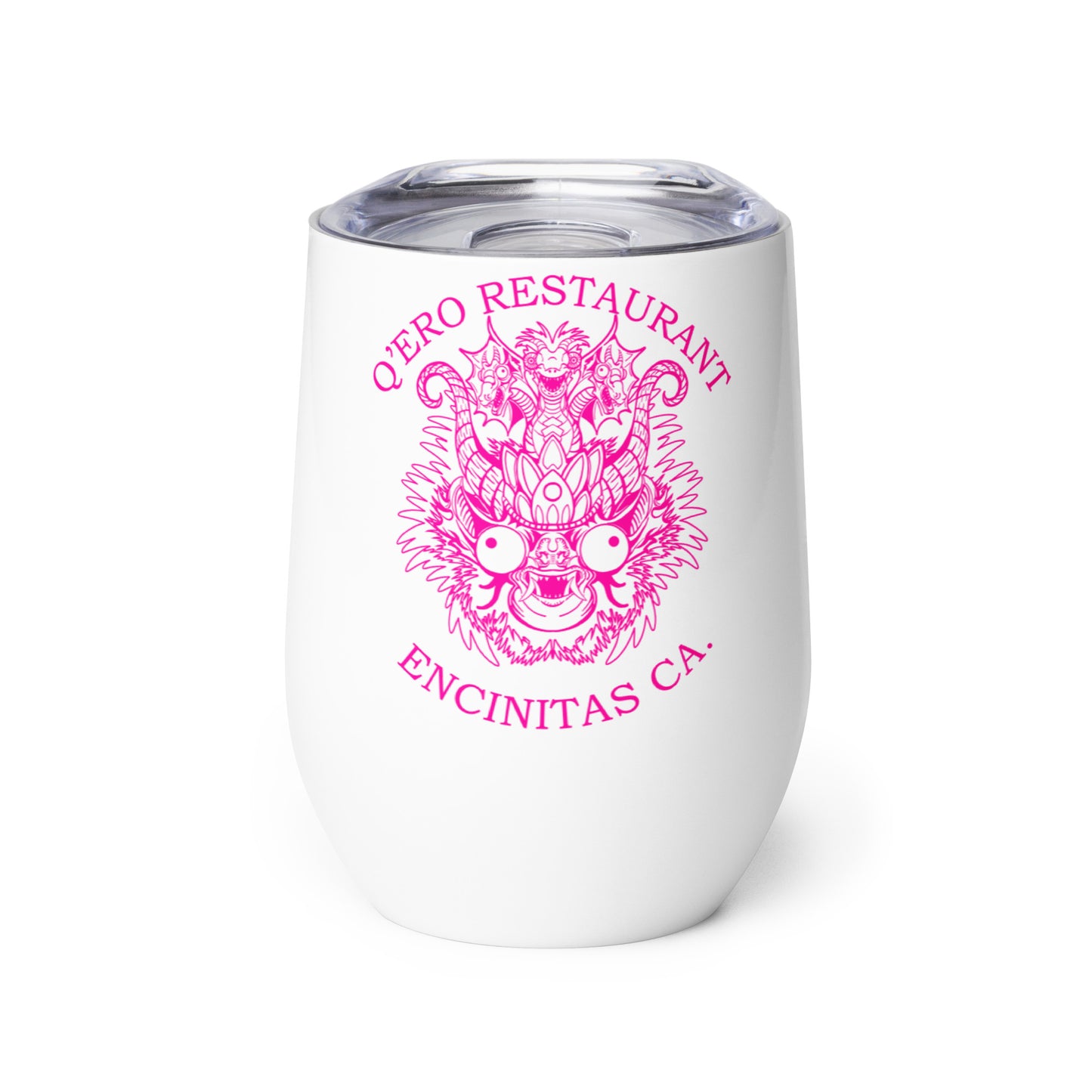 Diablada Pink Outline - Wine tumbler