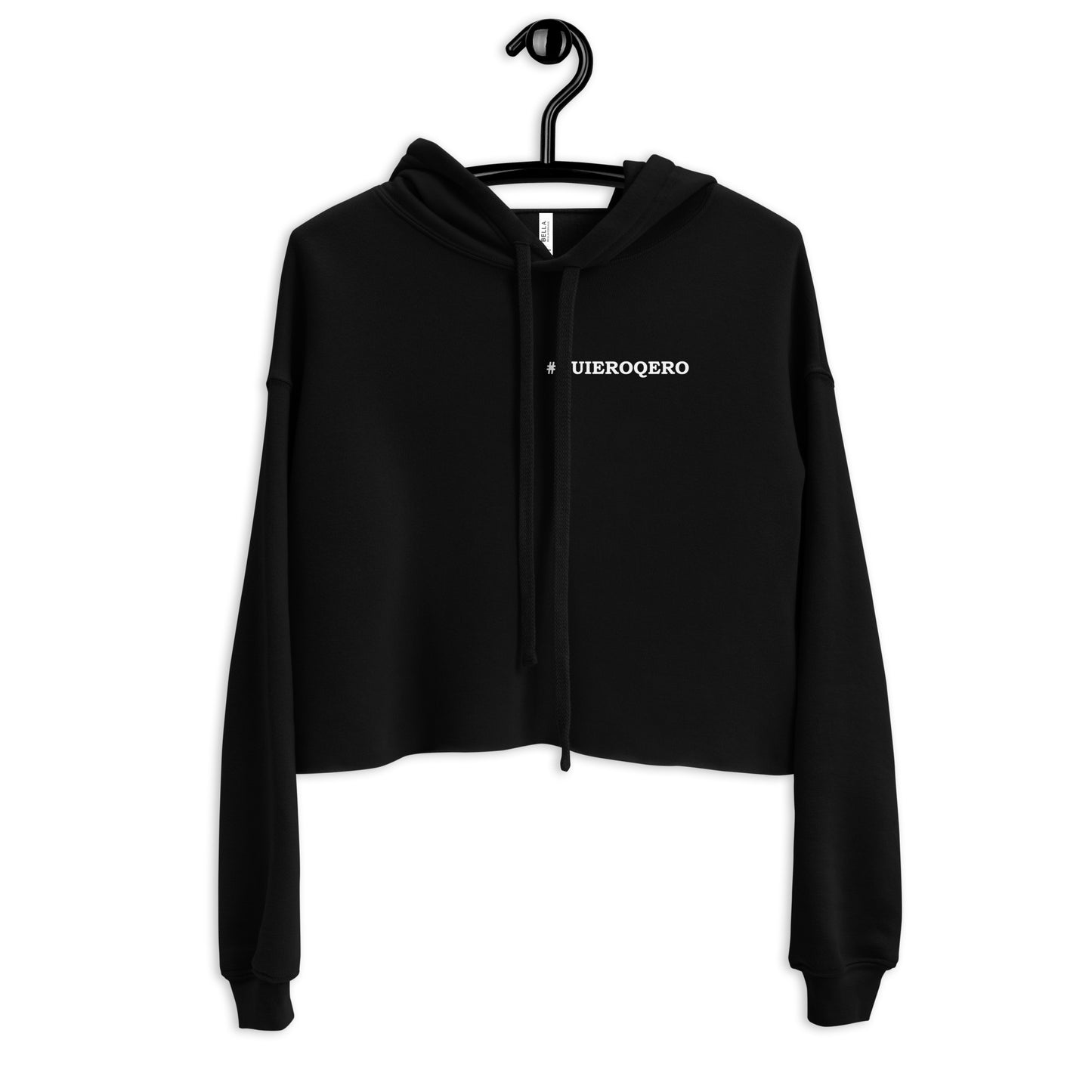 Diablada White Outline - Crop Hoodie