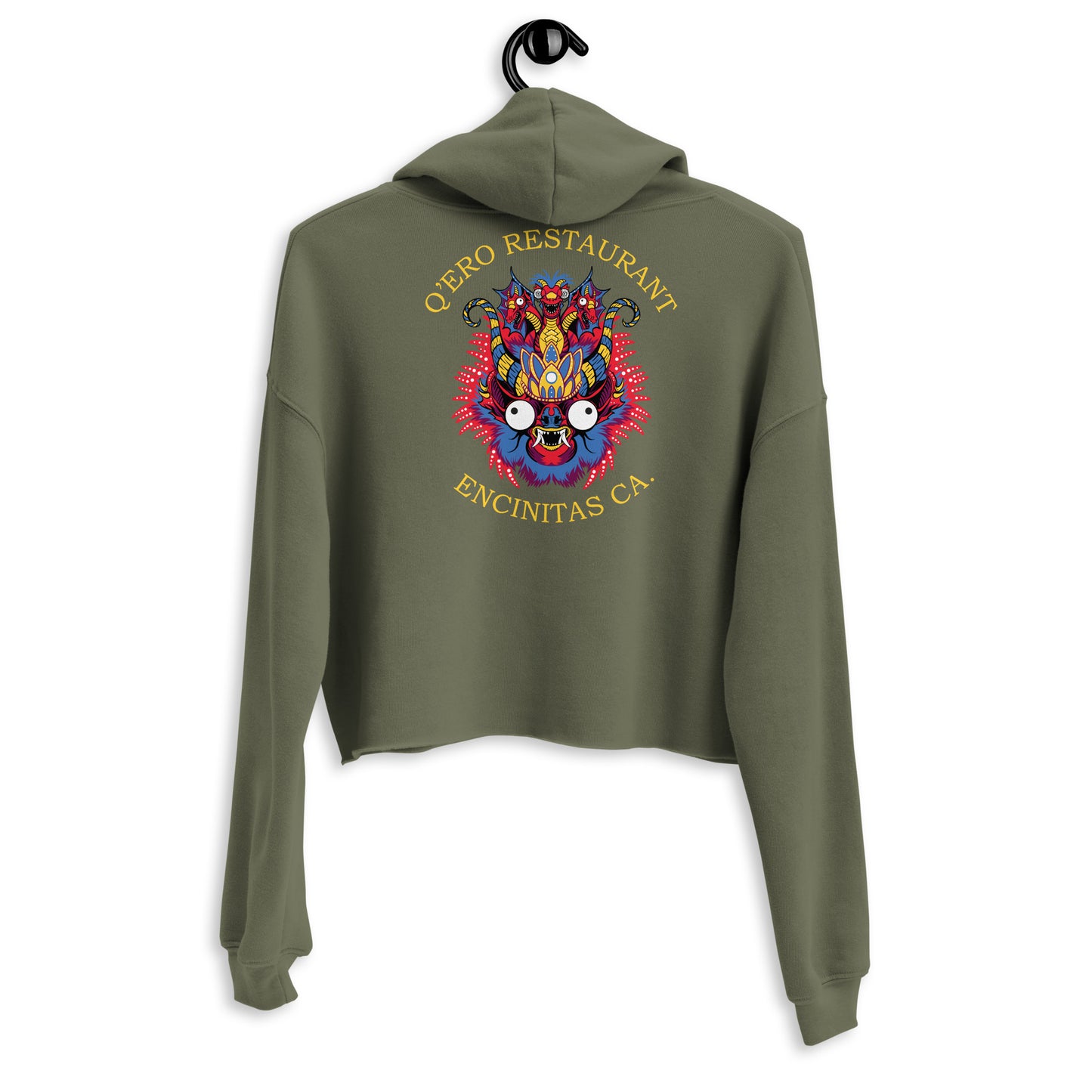 Diblada Red/Yellow - Crop Hoodie