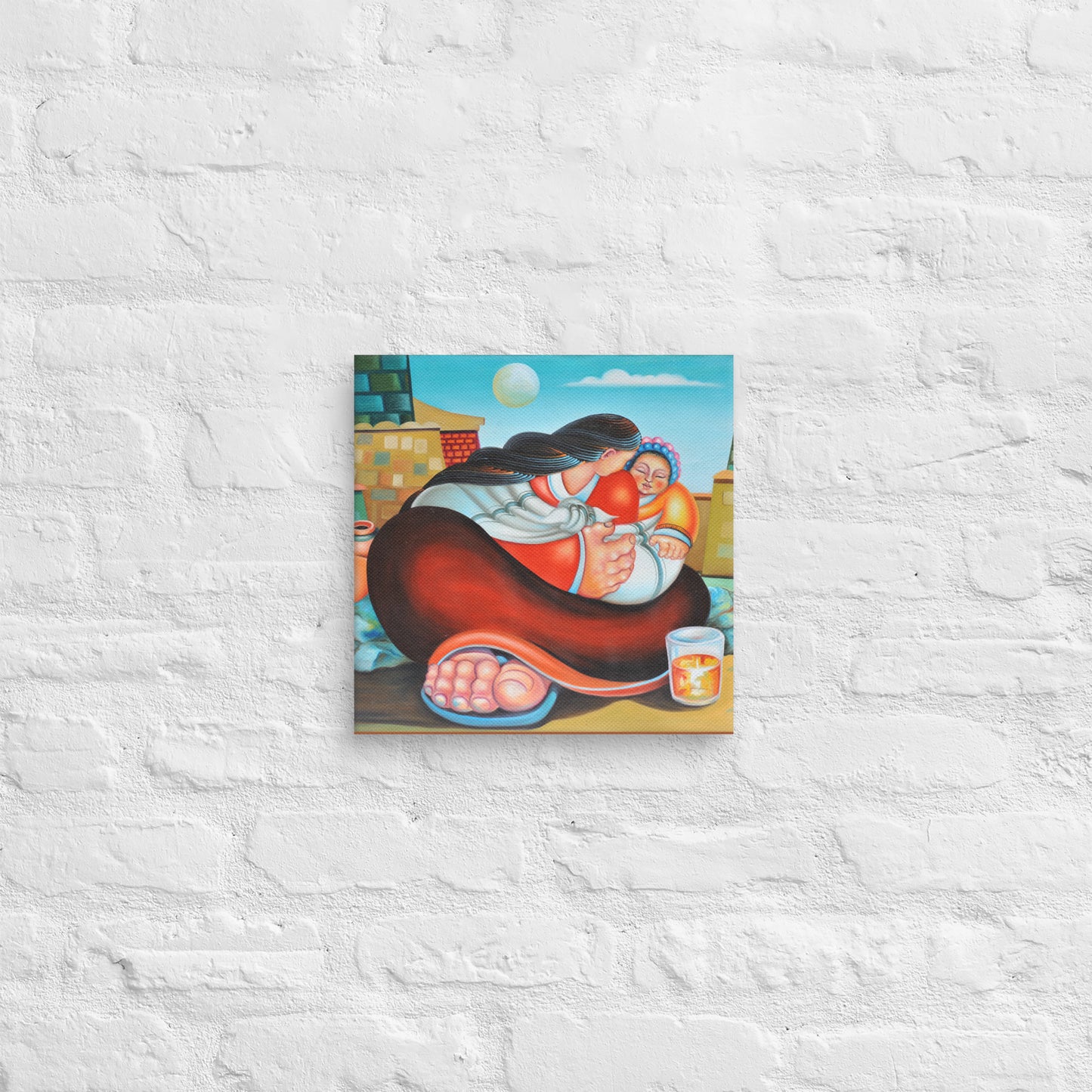 Mother & Son Canvas Print