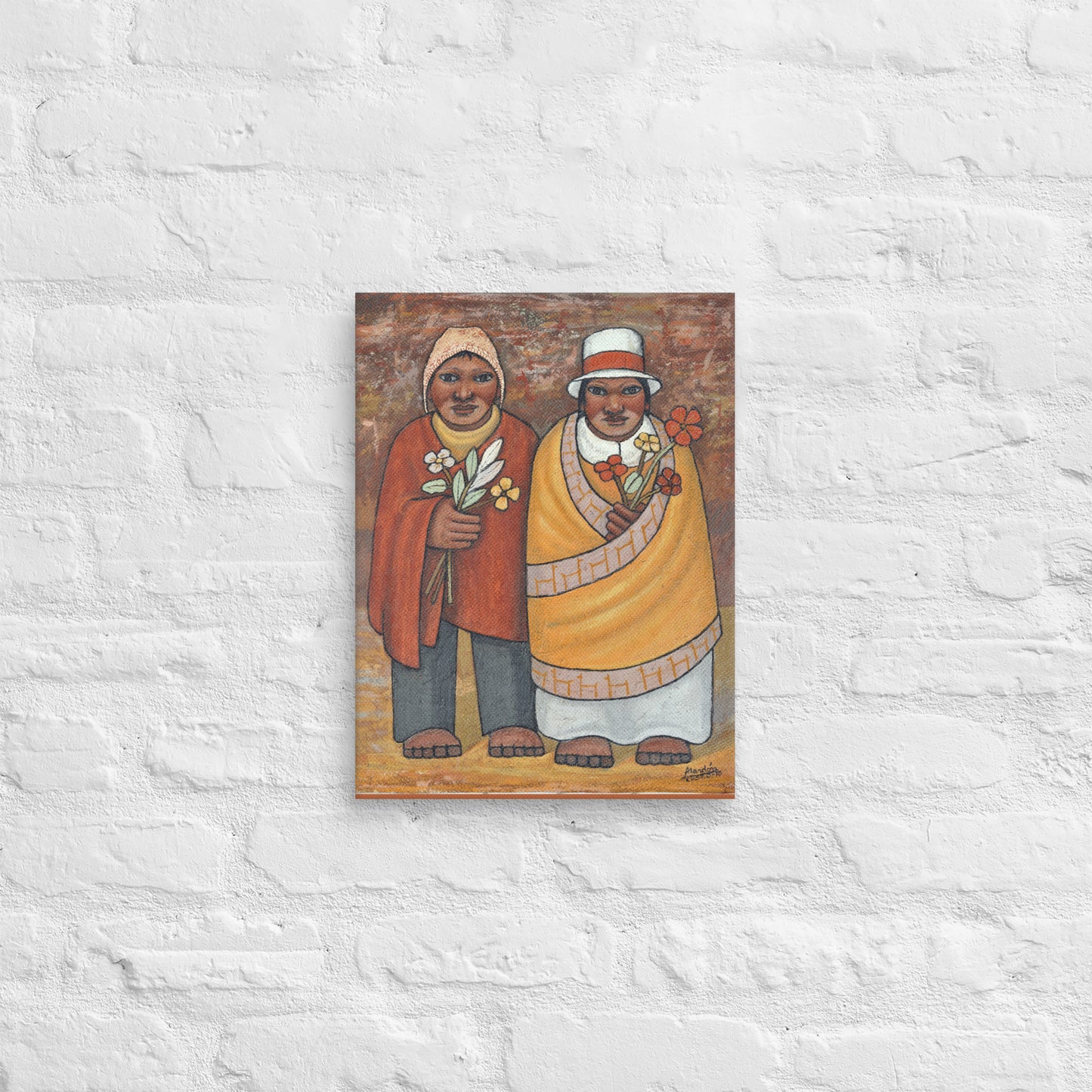 Hombre y Mujer Canvas Print