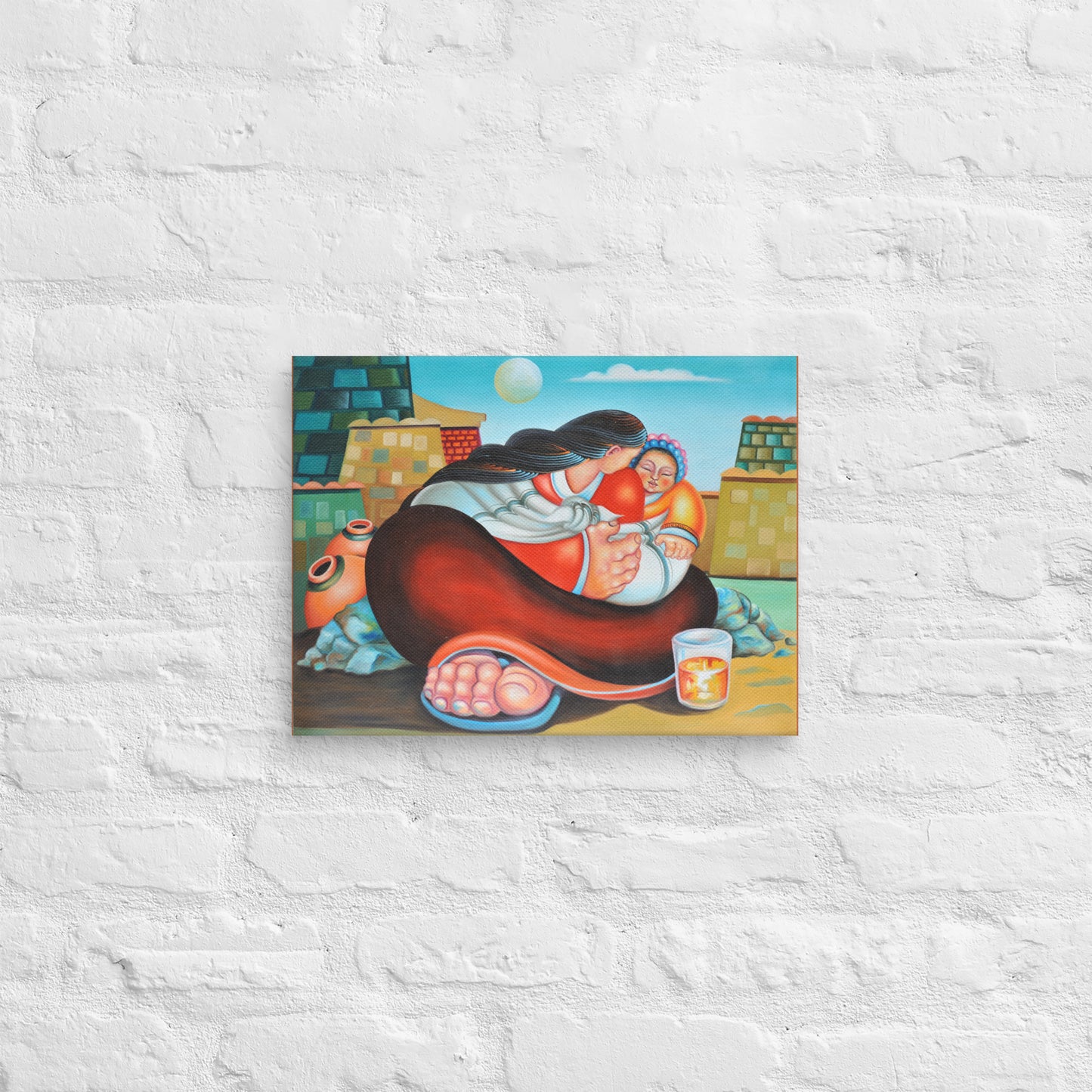 Mother & Son Canvas Print