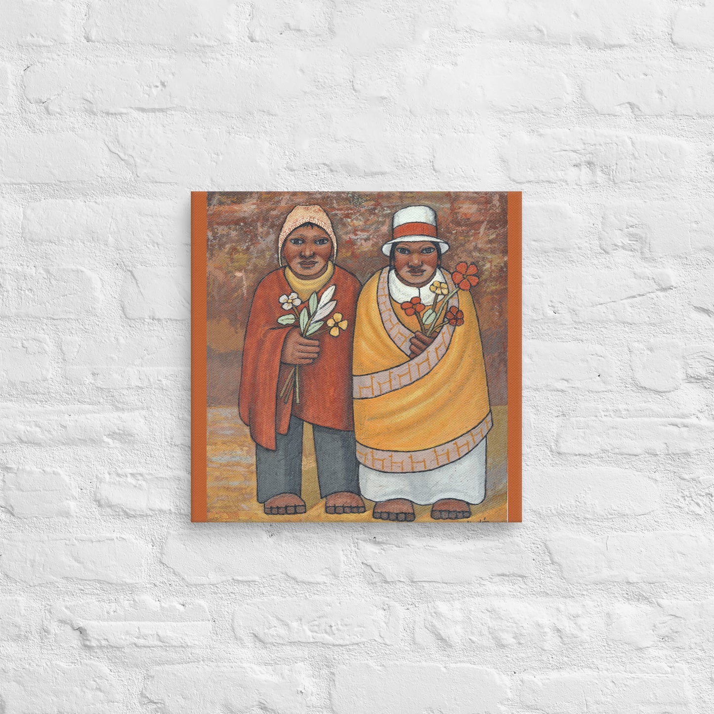 Hombre y Mujer Canvas Print