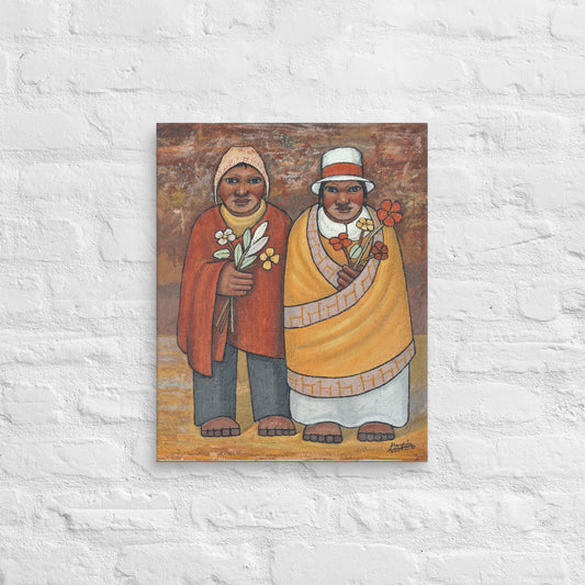 Hombre y Mujer Canvas Print