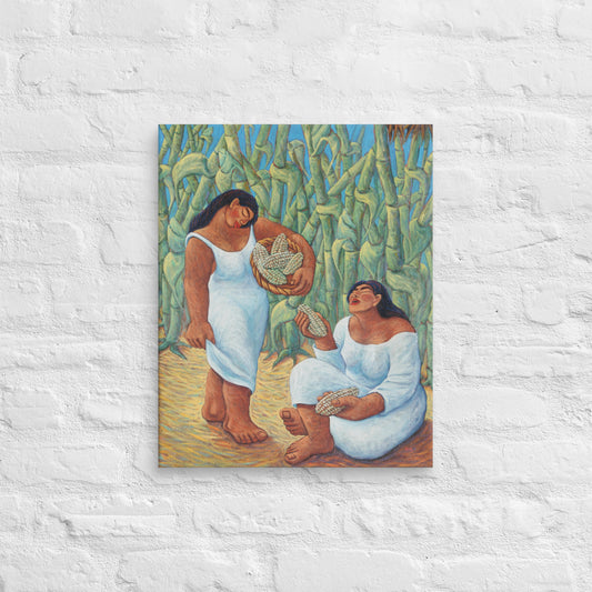 Mujeres Con Choclo Canvas Print