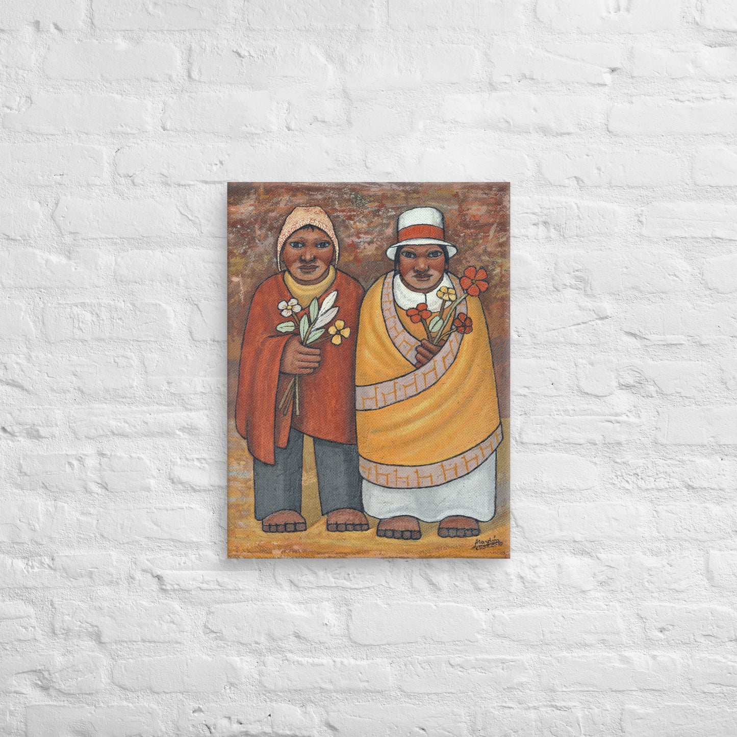 Hombre y Mujer Canvas Print