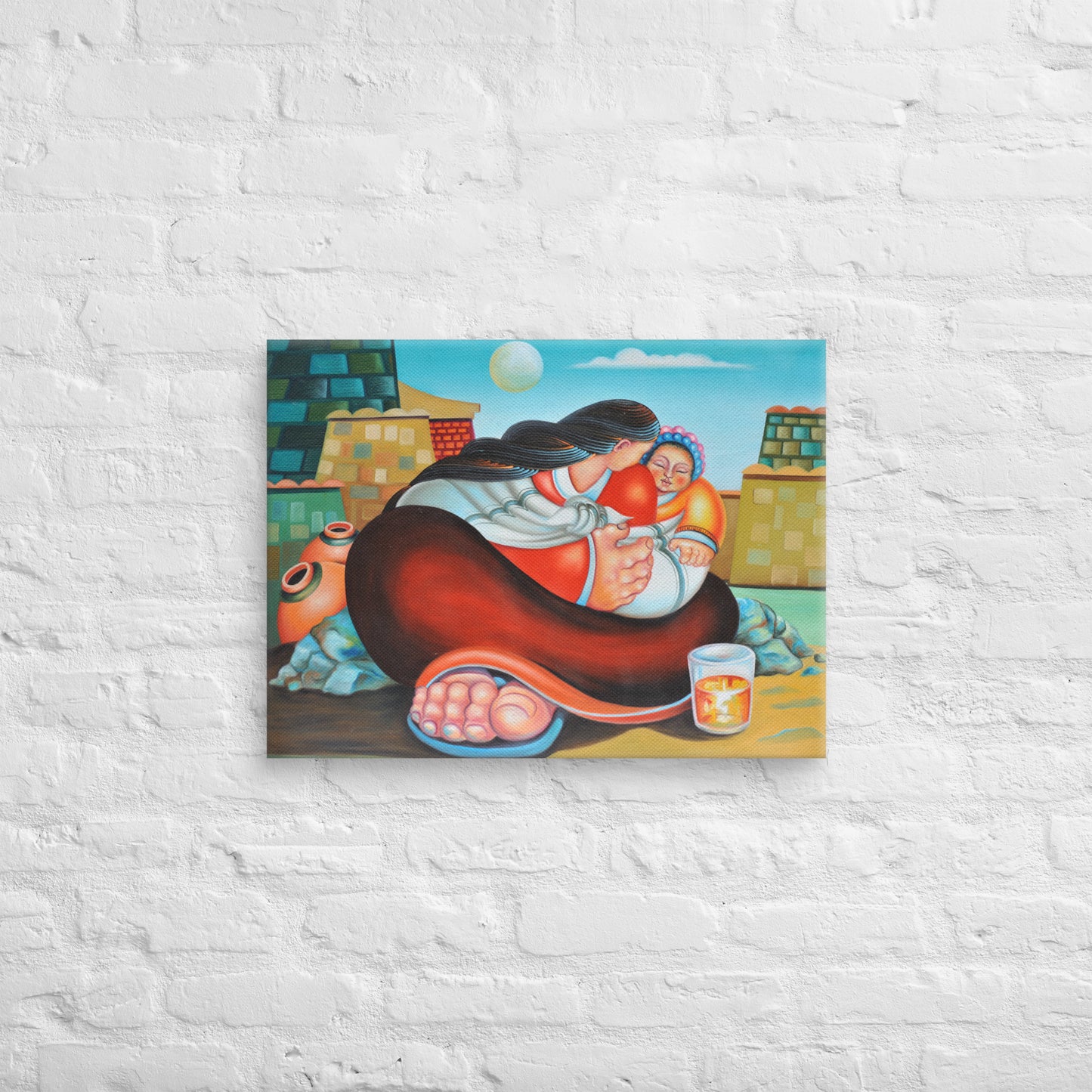 Mother & Son Canvas Print