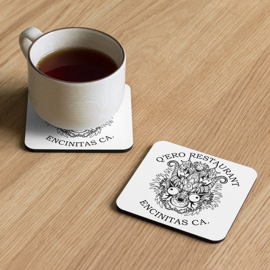 Diablada Black Outline - Cork-back coaster