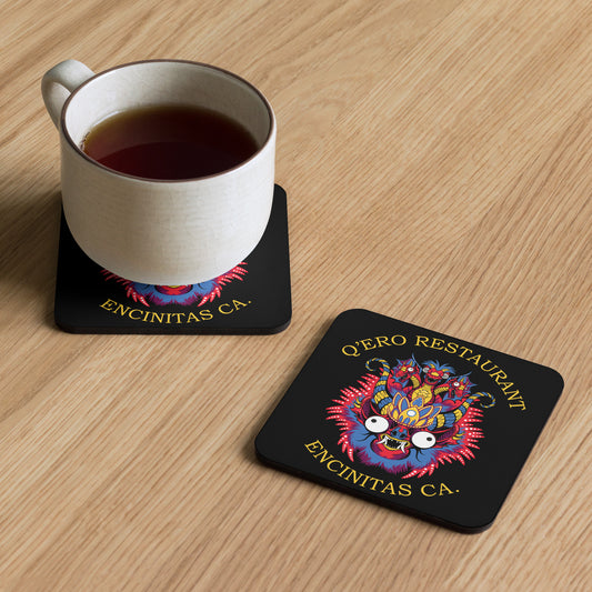 Red/Yellow Diablada Cork-back coaster