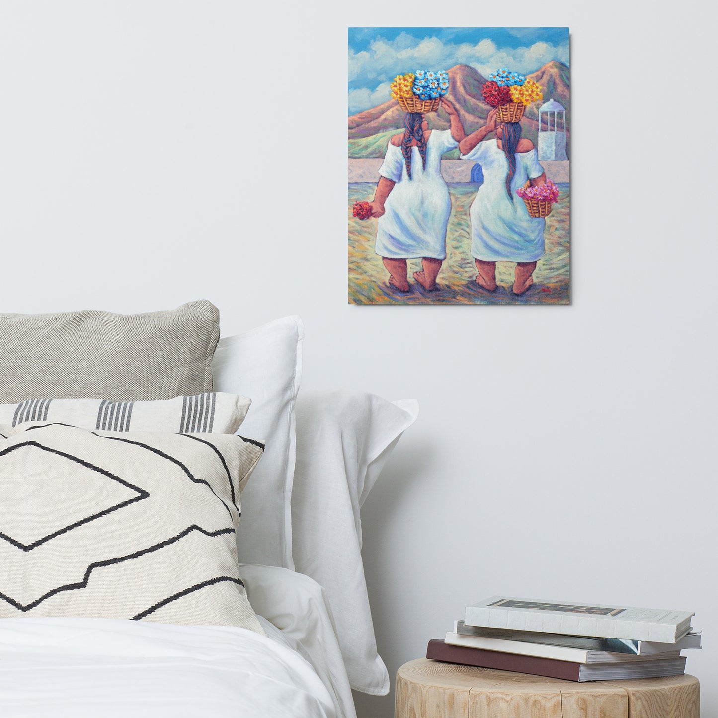 Las Floristas - Metal prints