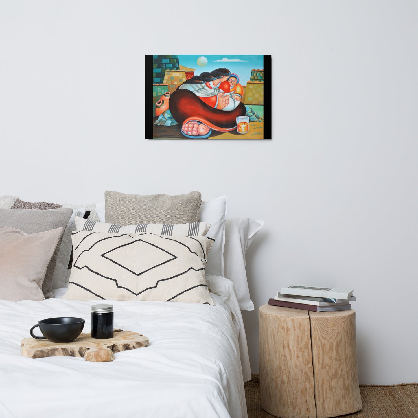 Mother & Son - Metal print