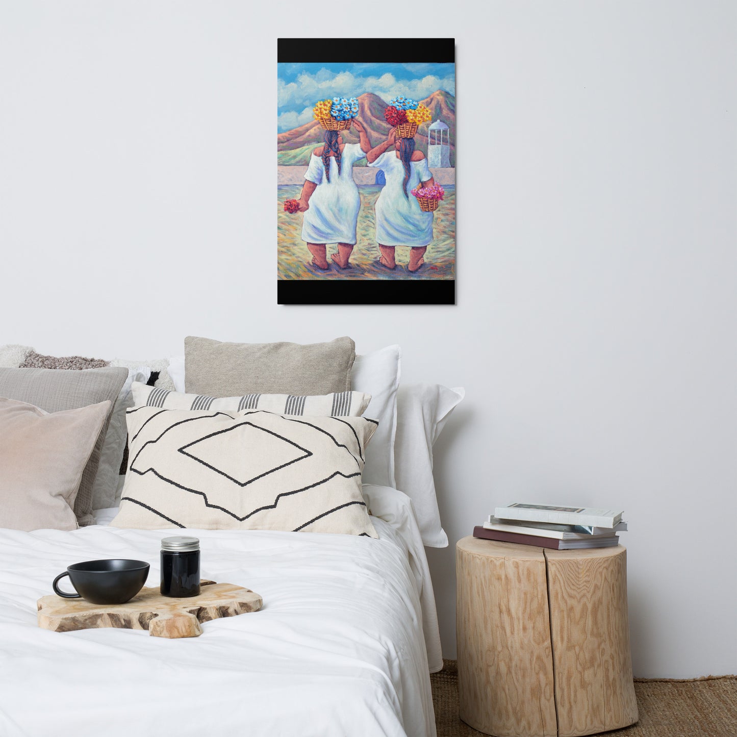 Las Floristas - Metal prints