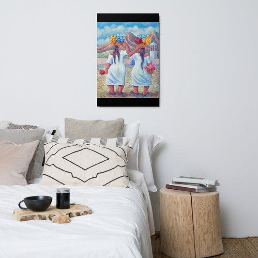 Las Floristas - Metal prints