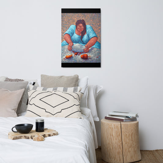 Moliendo Aji - Metal print