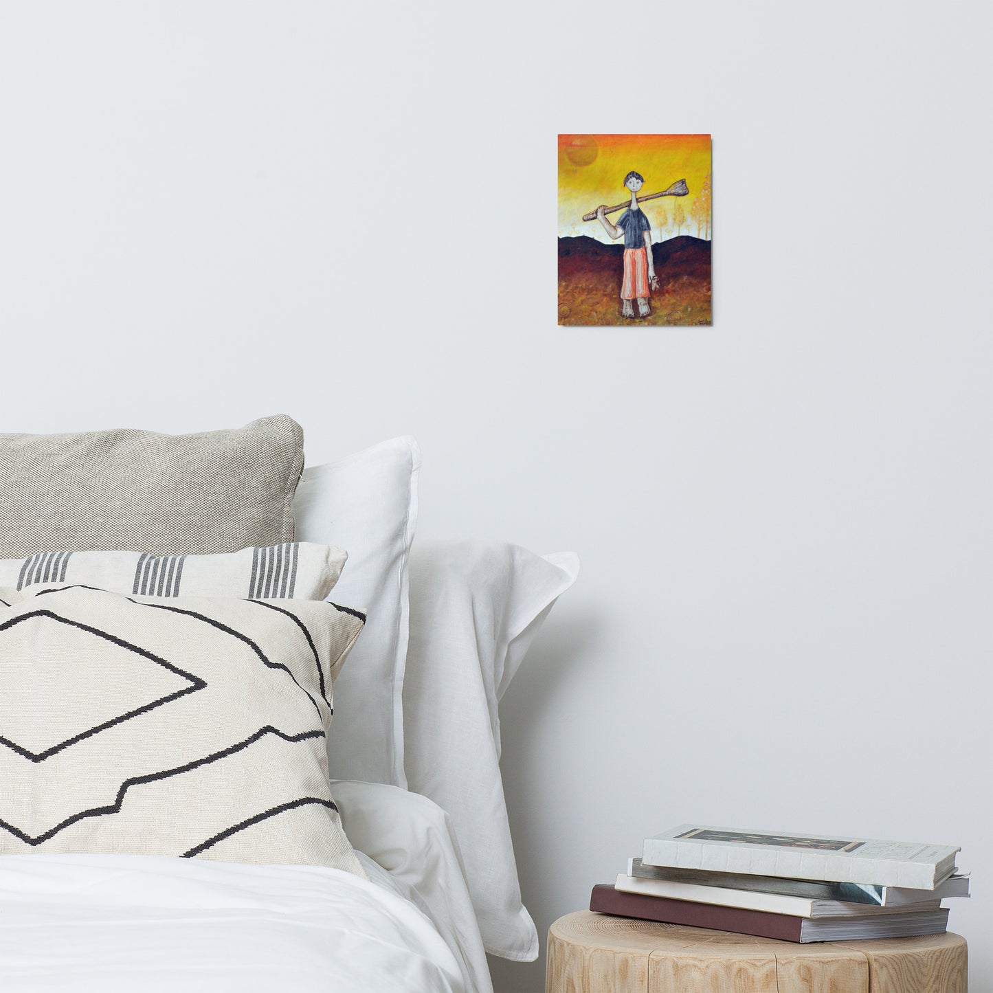 Boy & Sun - Metal prints