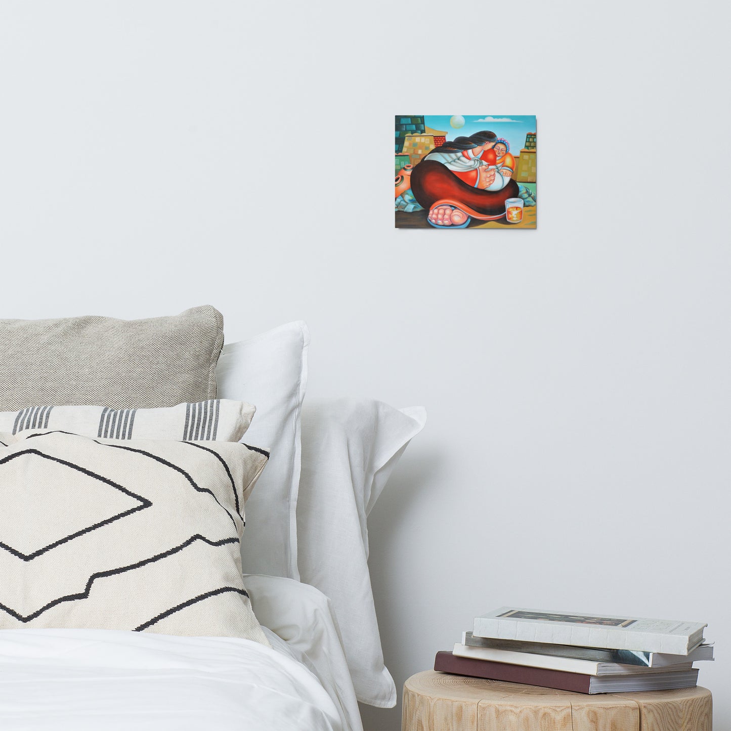 Mother & Son - Metal print
