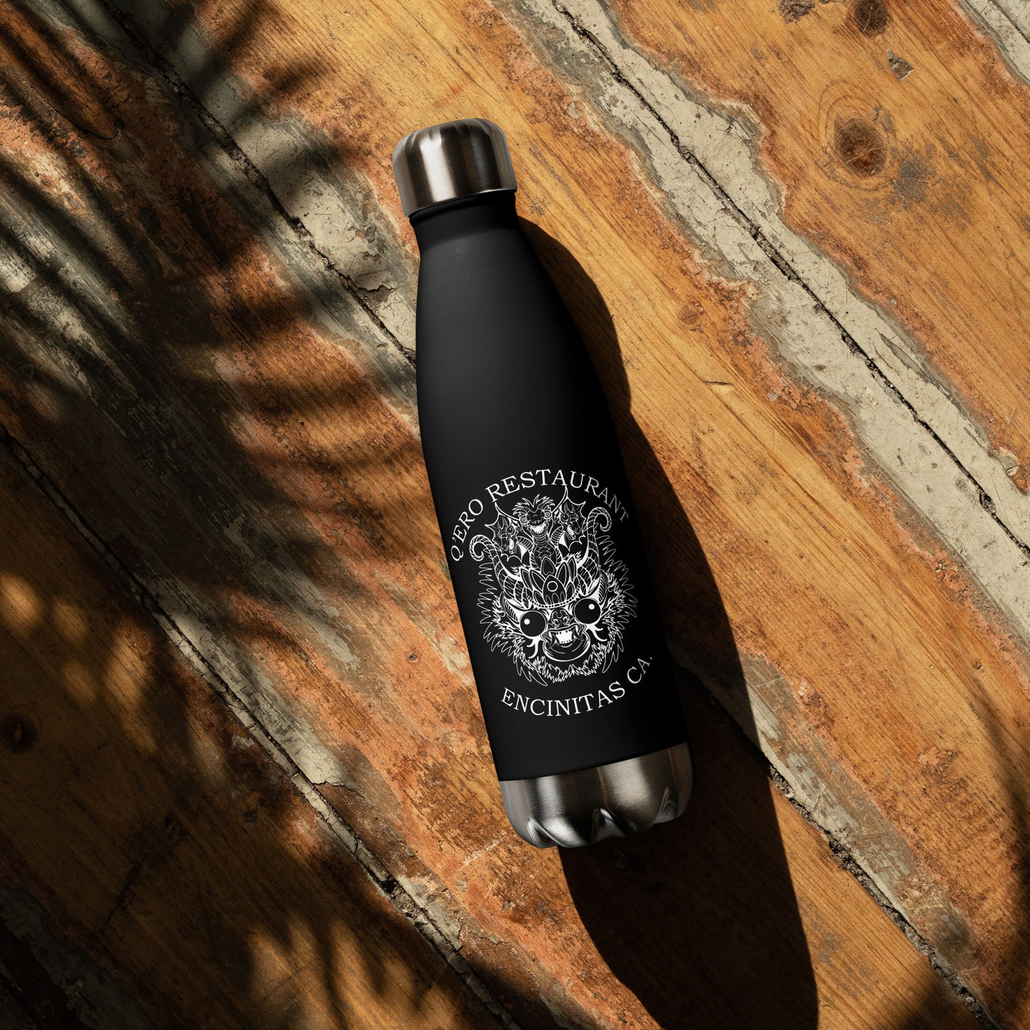 Diablada White Outline - Stainless Steel Water Bottle