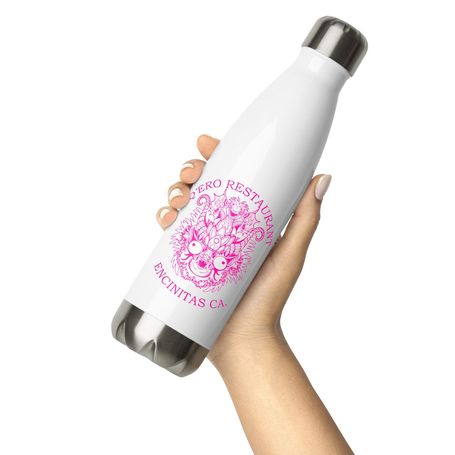 Diablada Pink Outline - Stainless Steel Water Bottle