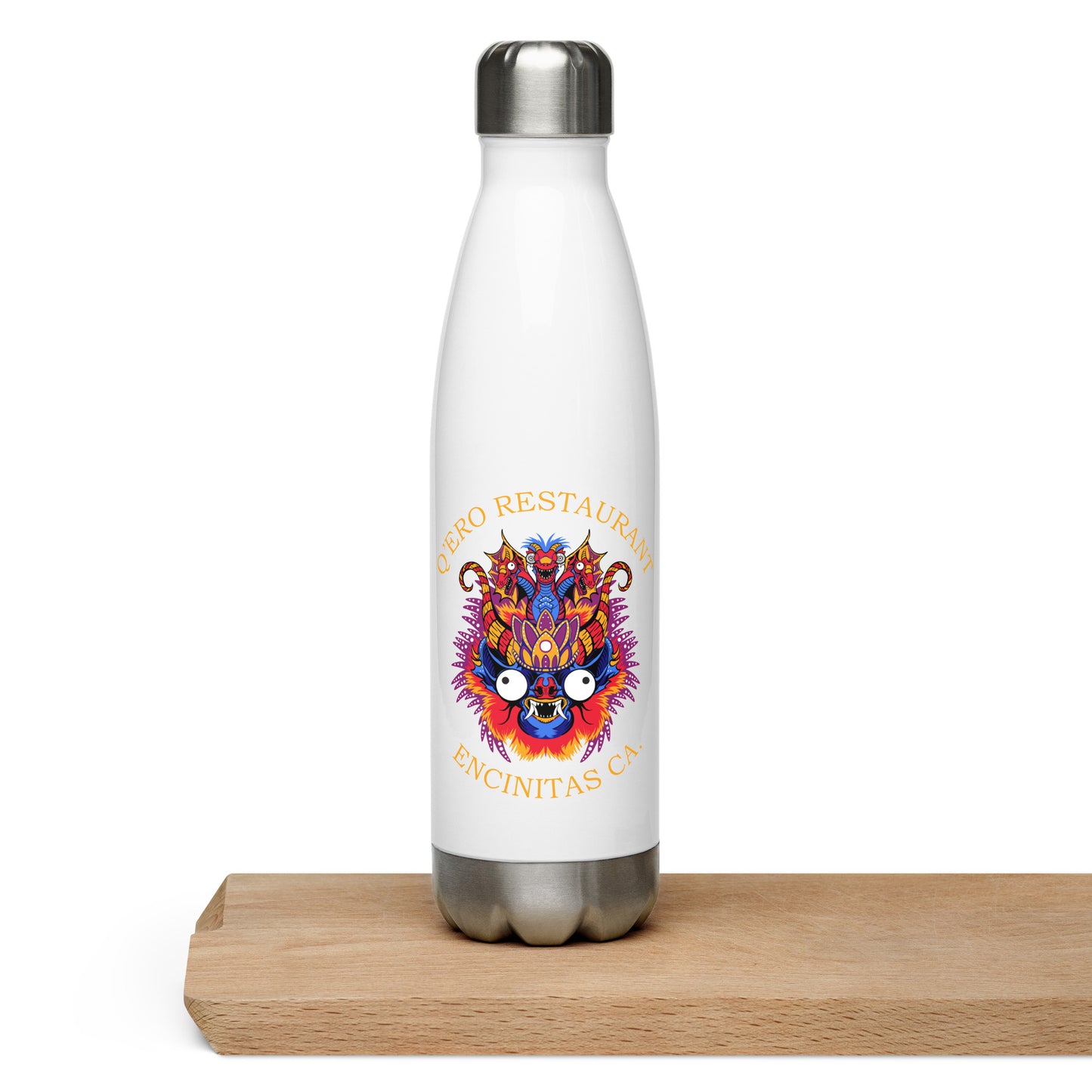 Diablada Blue/Orange - Stainless Steel Water Bottle