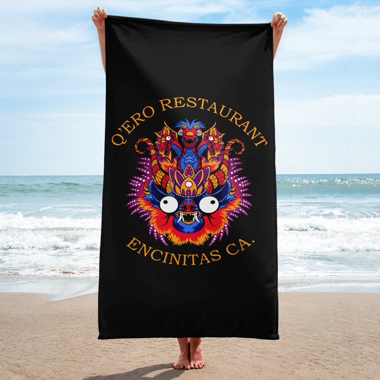 Blue/Orange Diablada Towel