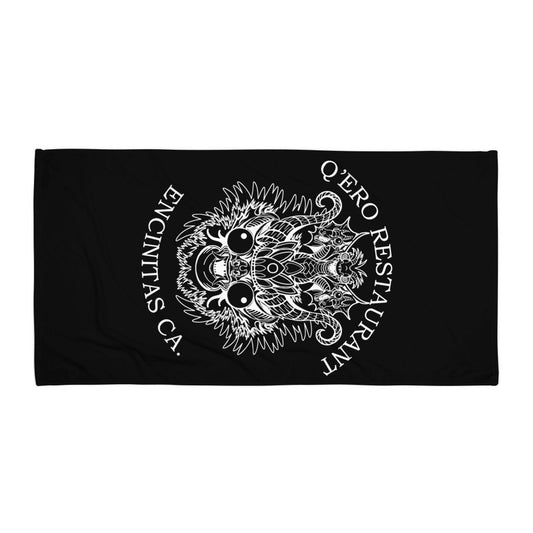 Diablada White Outline - Towel